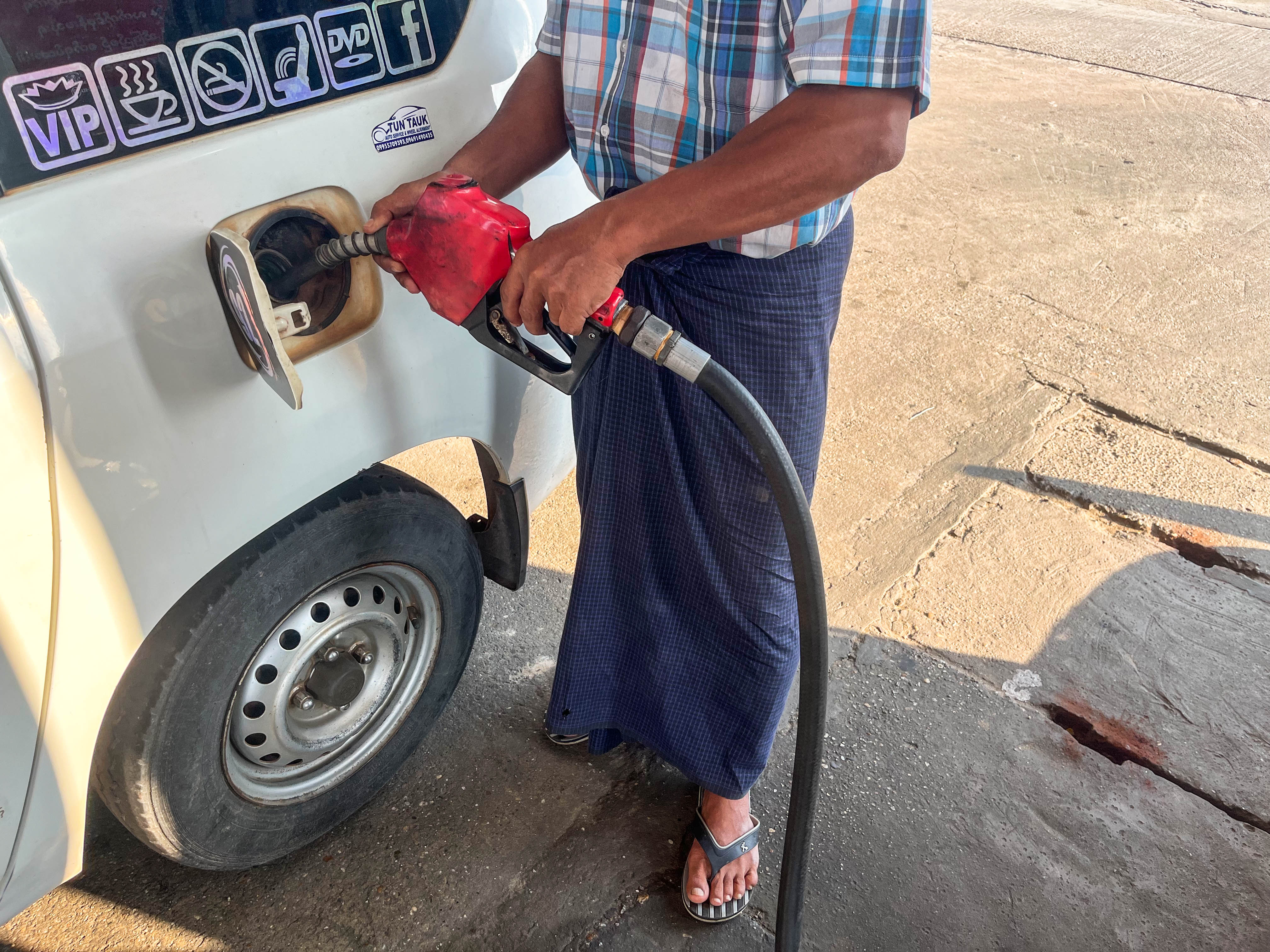 The soaring cost of fuel has had a severe impact on Lu Zaw's ability to make money