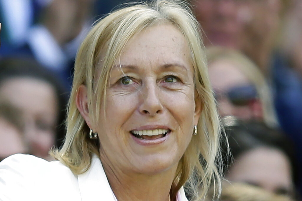 Tennis great Martina Navratilova