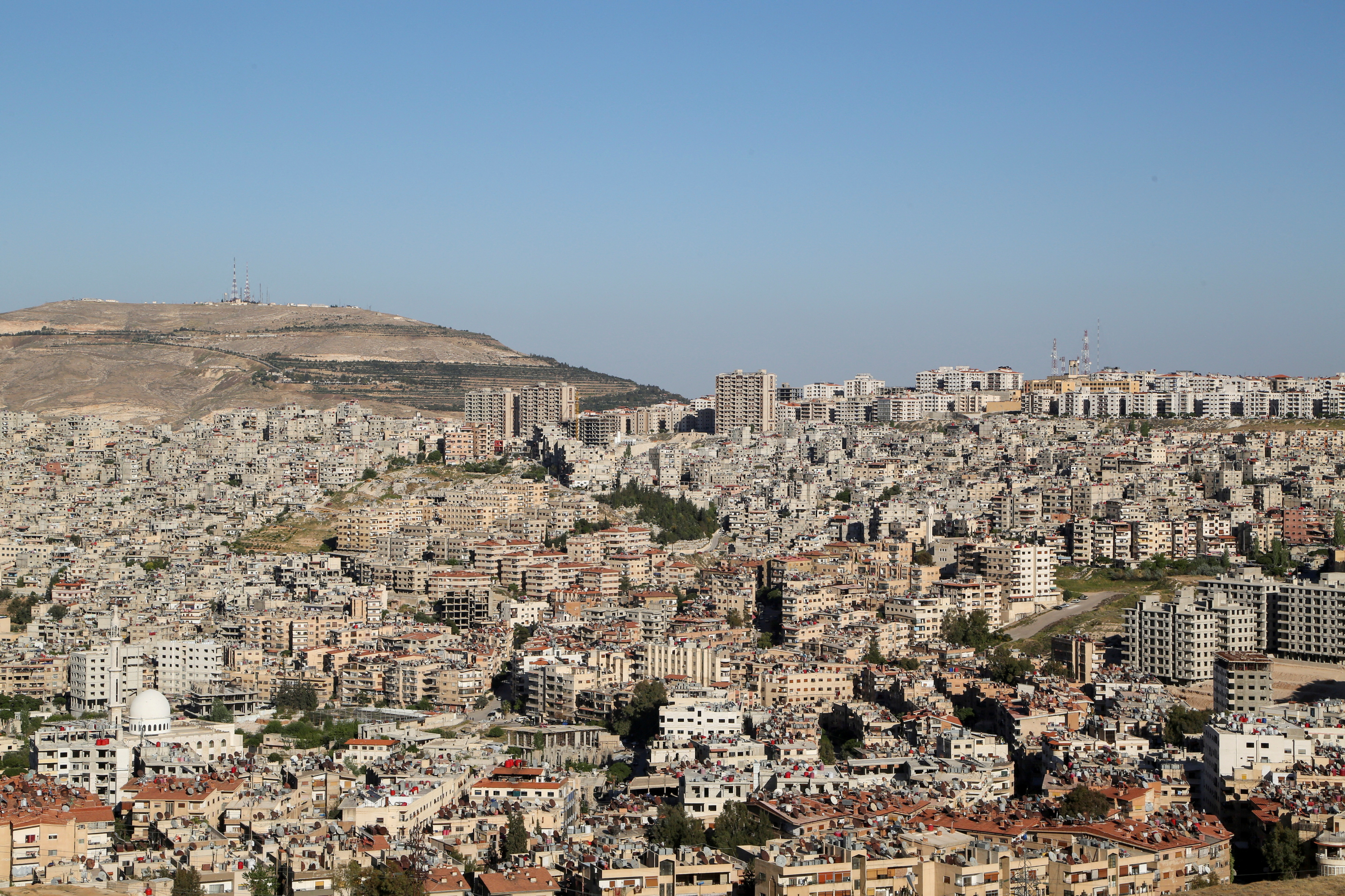 A general view shows the city of Damascus, Syria.