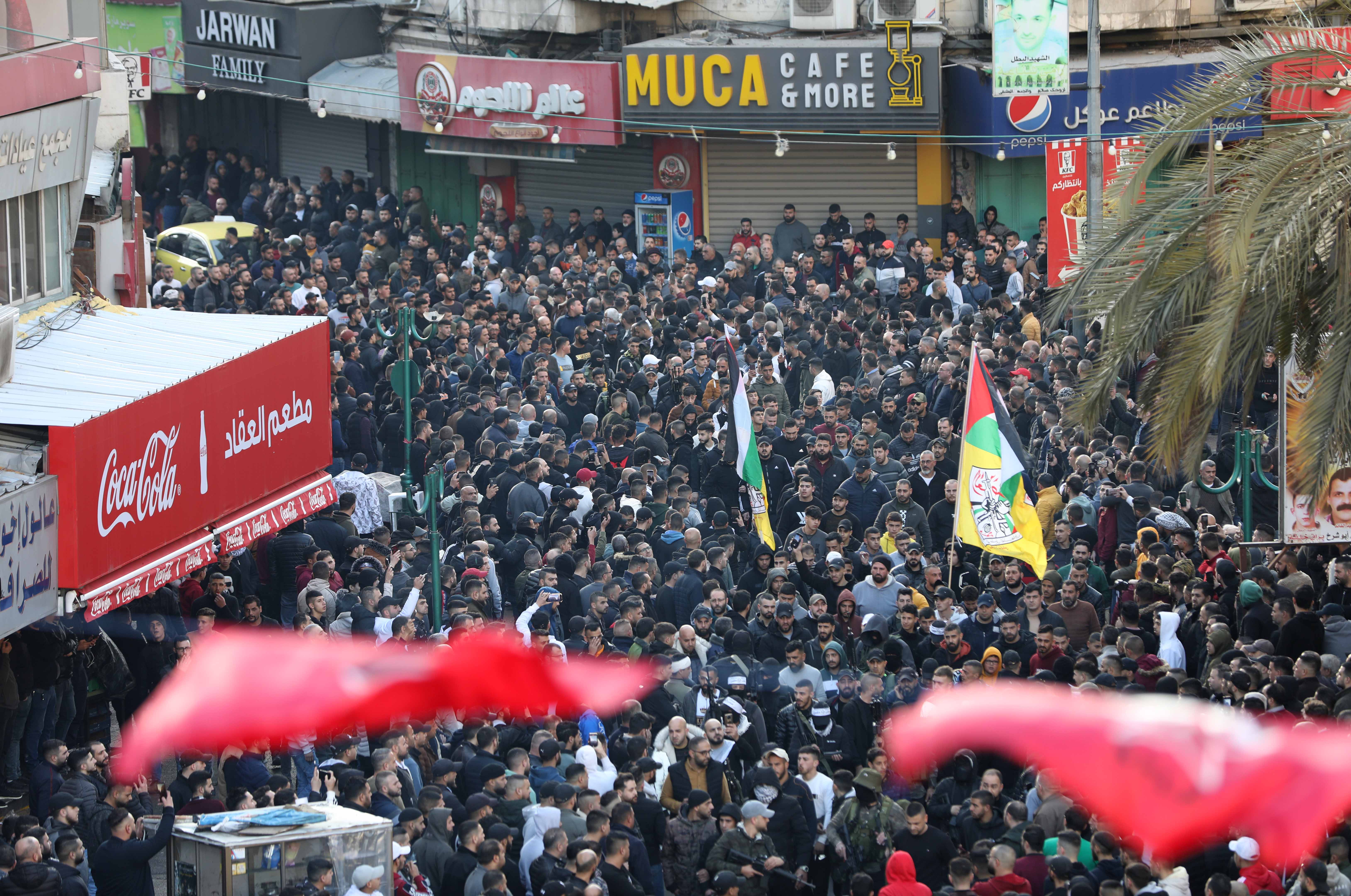Thousands turned out for the funeral of the 11 people killed on Wednesday afternoon.
