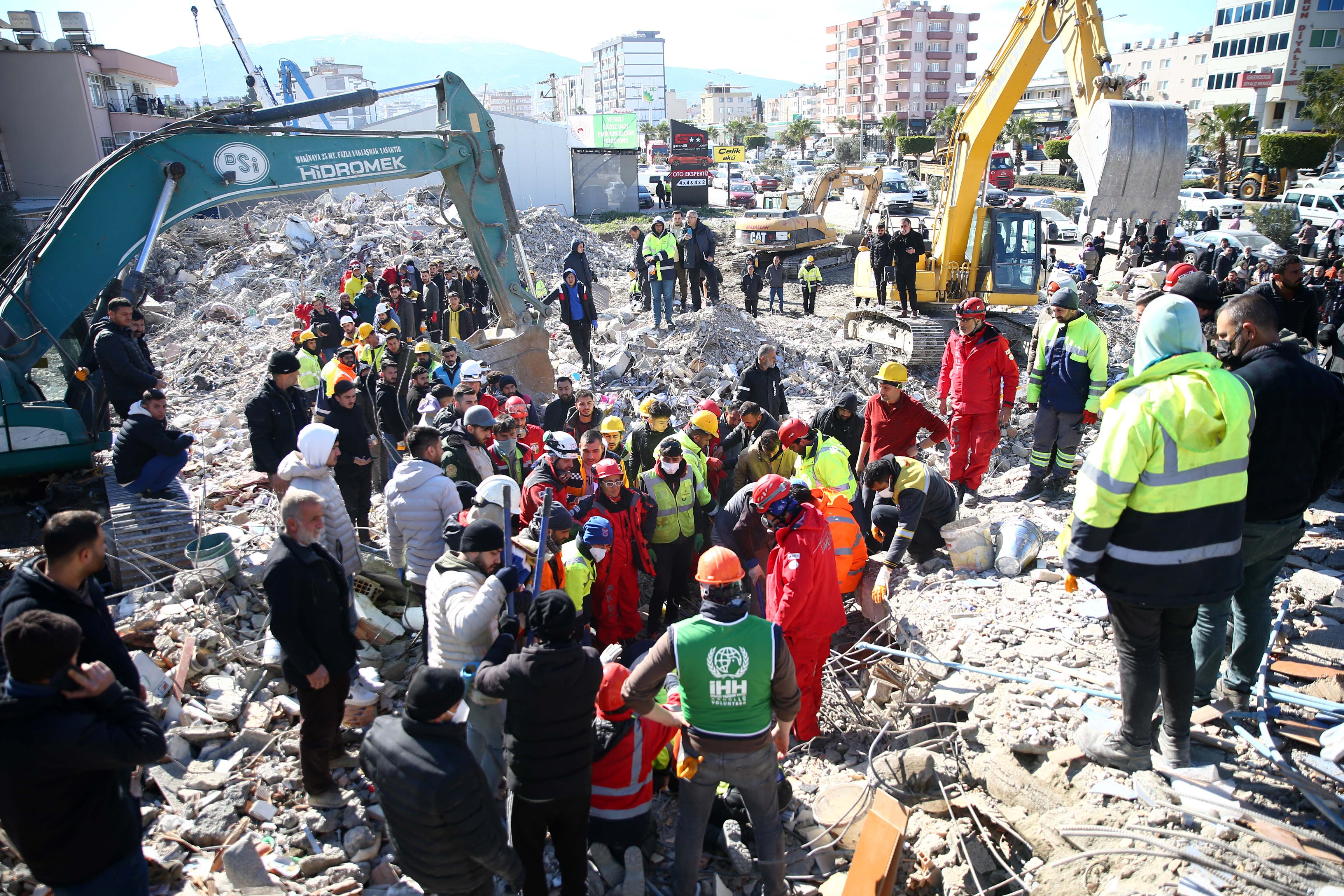 Mahmut Salman is rescued 56 hours after 7.7 and 7.6 magnitude the earthquakes hit Hata