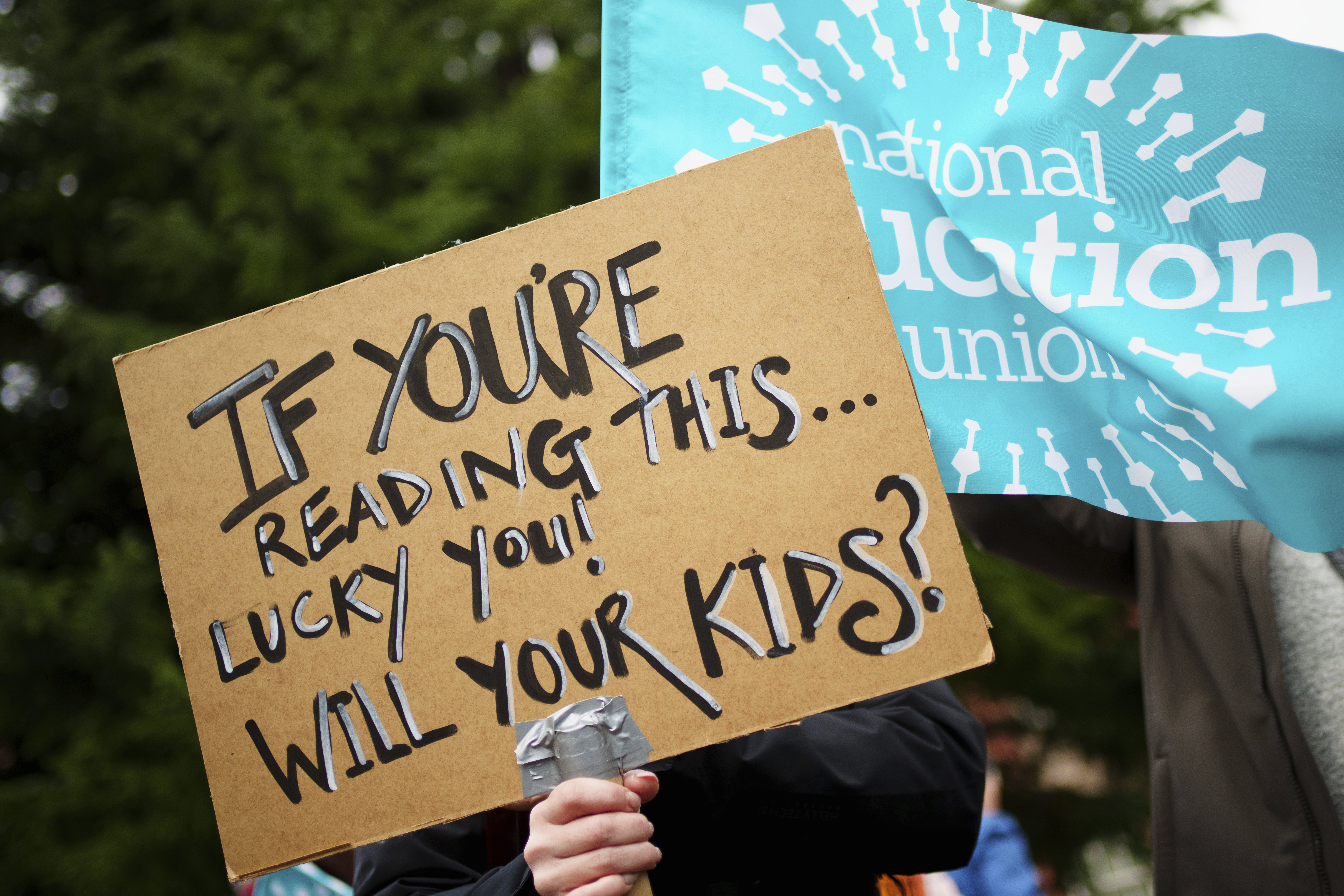 Striking teachers are seeking better pay