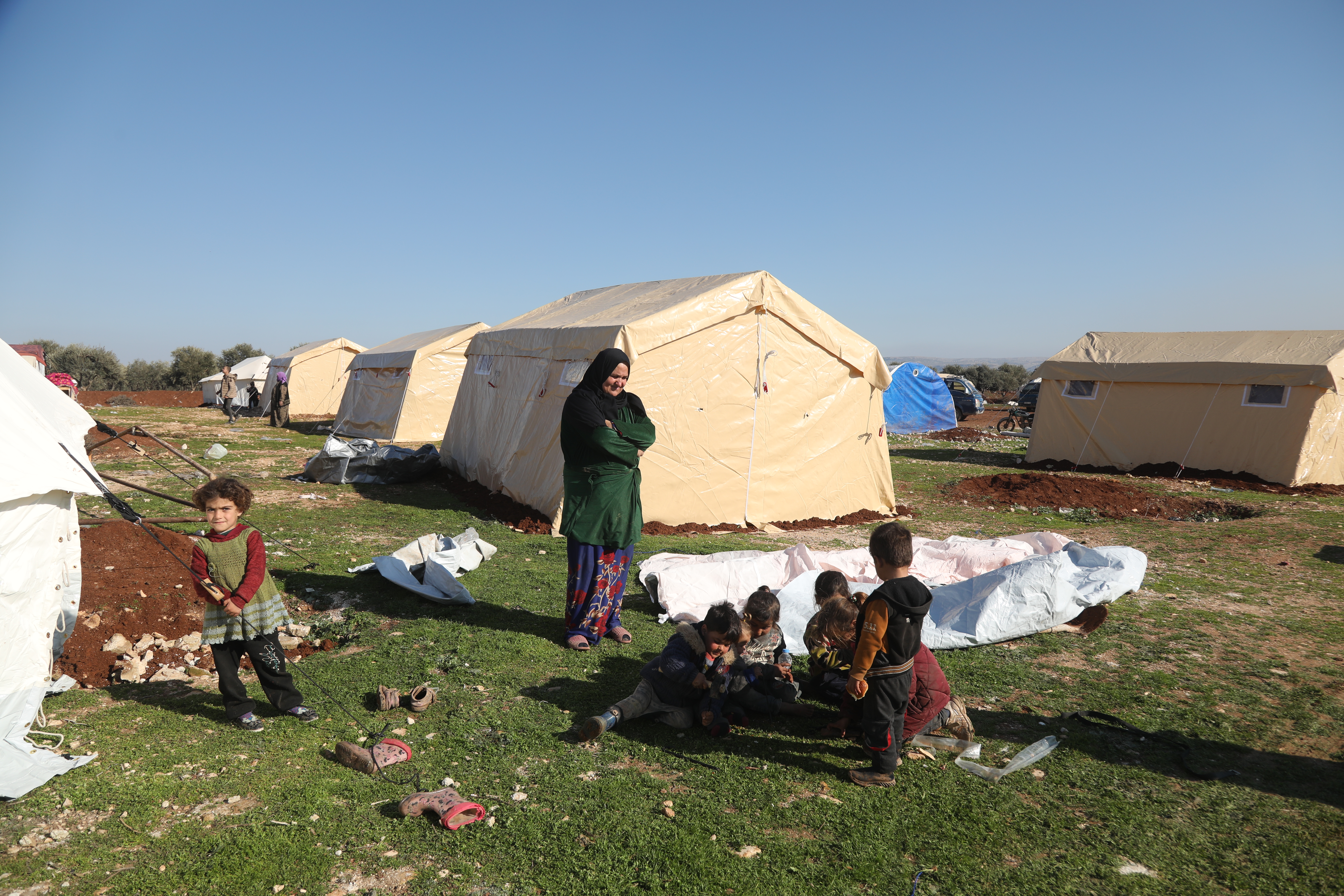 ‘When my children sleep, I break down and cry,’ Samaher says