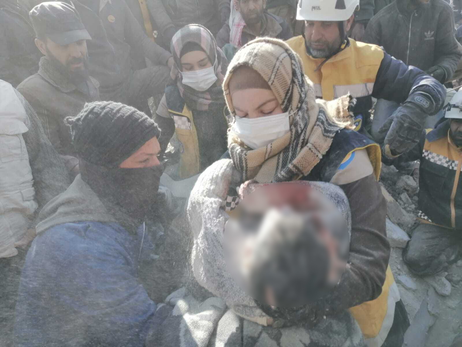 Salam al-Mahmoud, a volunteer with the White Helmets civil defence group