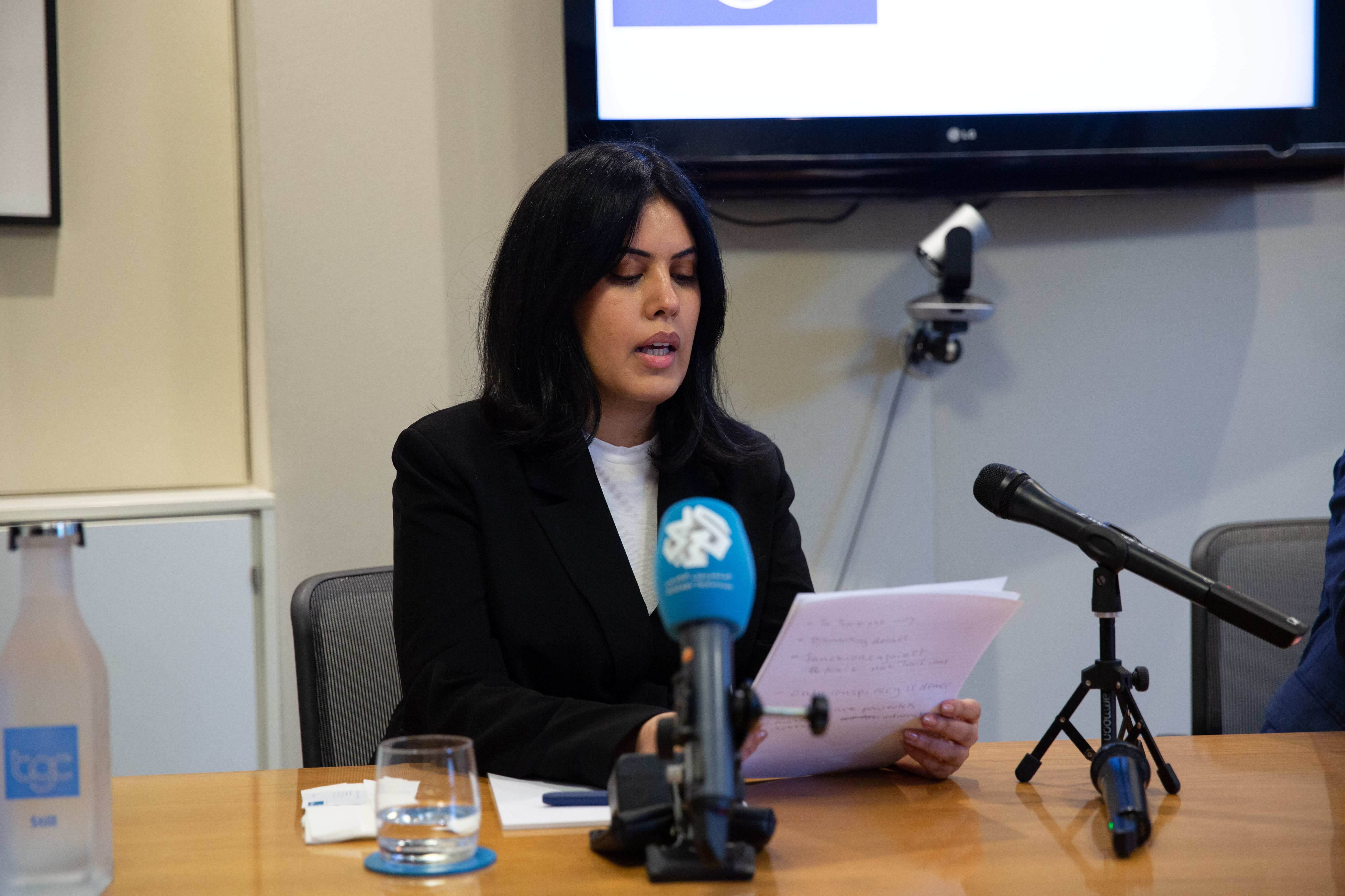 Kaouther Ferjani, the daughter of opposition parliamentarian Said Ferjani, is pushing for sanctions