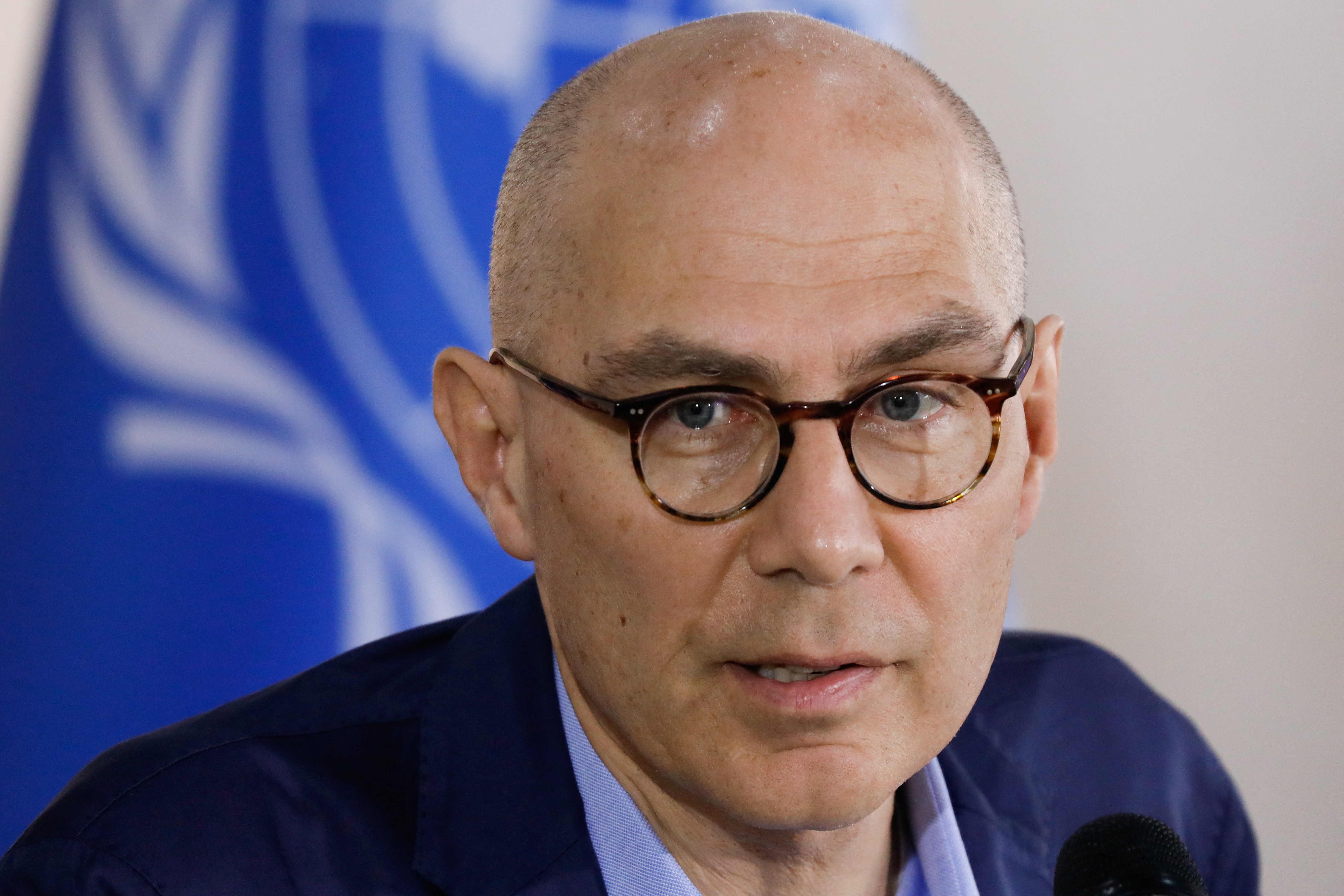 United Nations High Commissioner for Human Rights (OHCHR) Volker Turk holds a news conference in Caracas, Venezuela, January 28, 2023