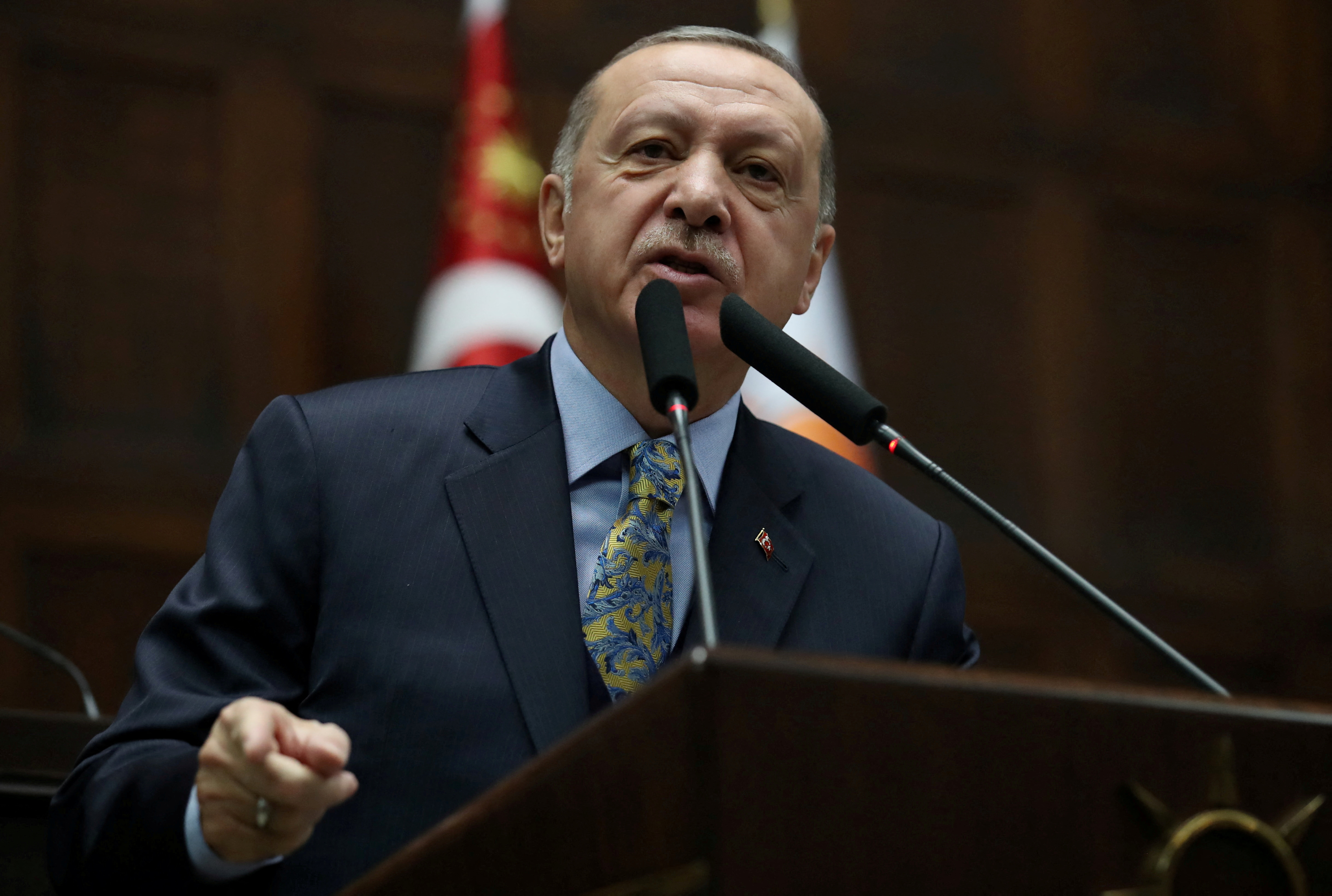 Turkish President Erdogan speaks