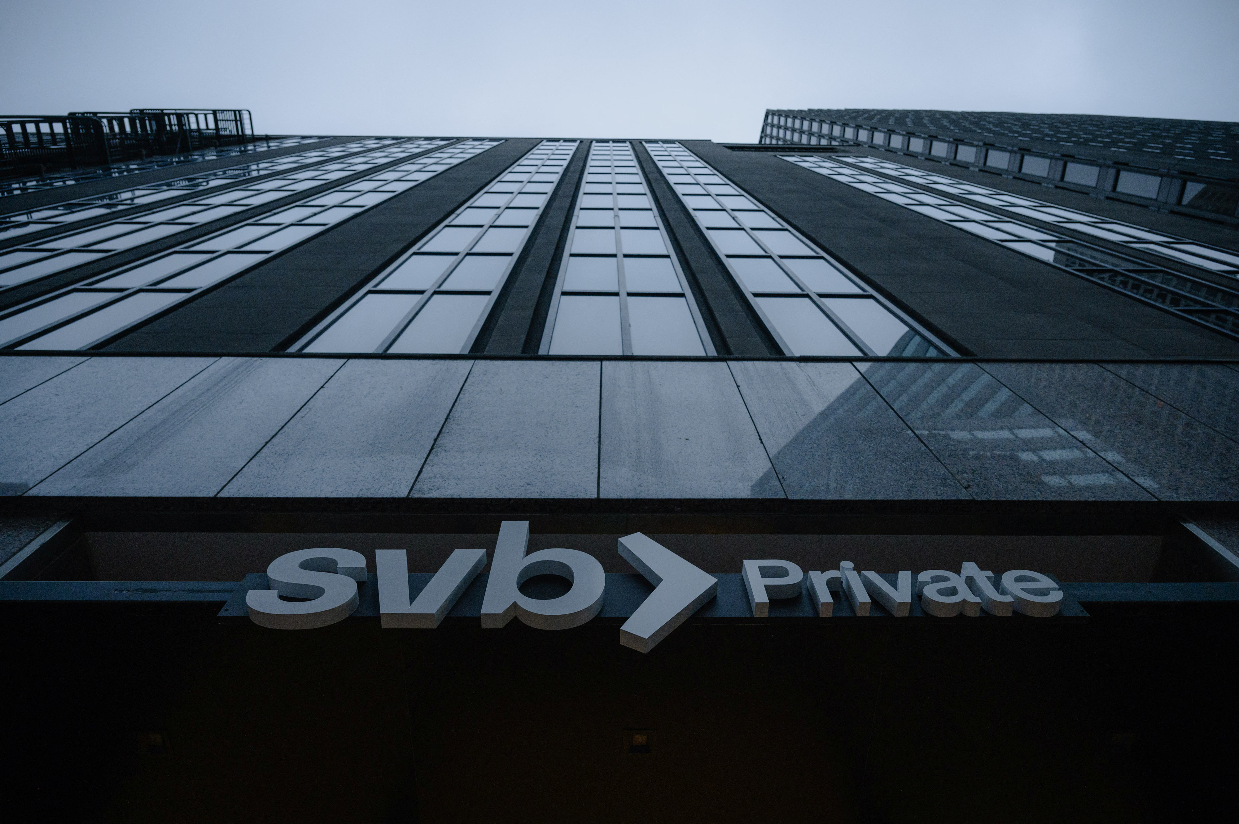 The Silicon Valley Bank branch office in downtown San Francisco, California.