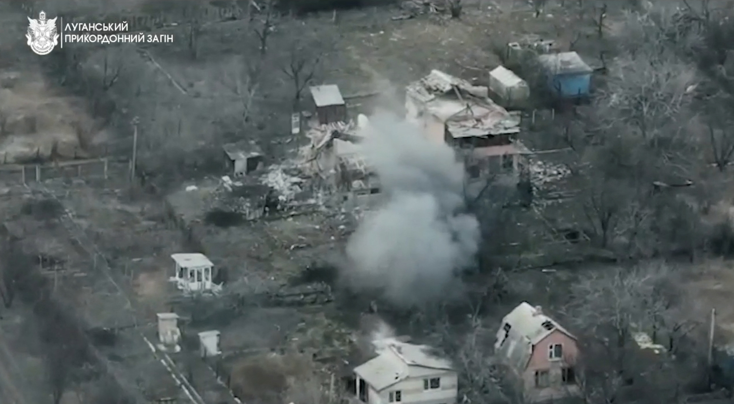 A view of Ukraine artillery hitting Russian launcher in Bakhmut, amid Russia’s attack on Ukraine, in Donetsk region, Ukraine in this screengrab obtained from a handout video [Luhansk Border Detachment via Reuters]
