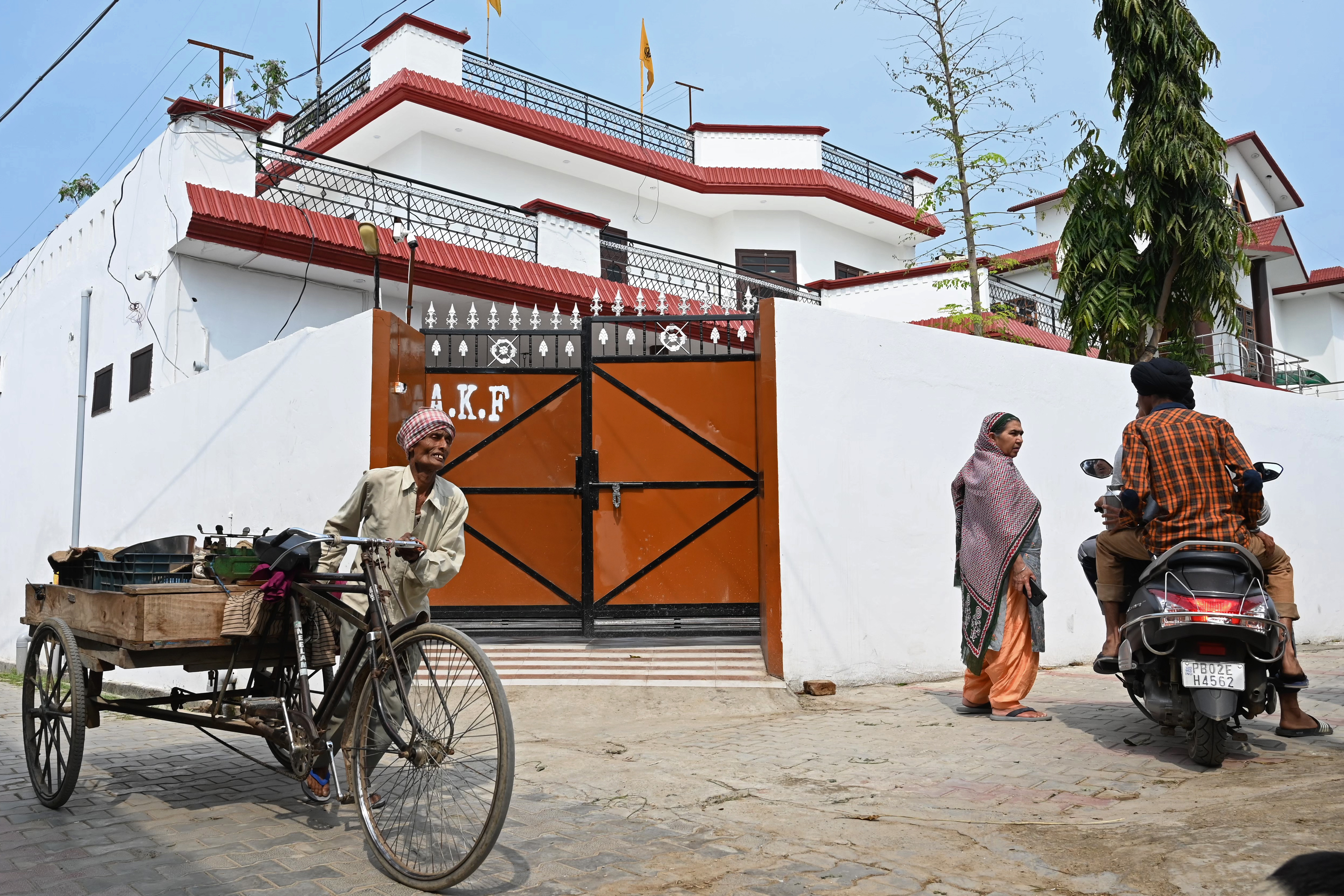 The residence of Amritpal Singh in Jallupur Khera village near Amritsar