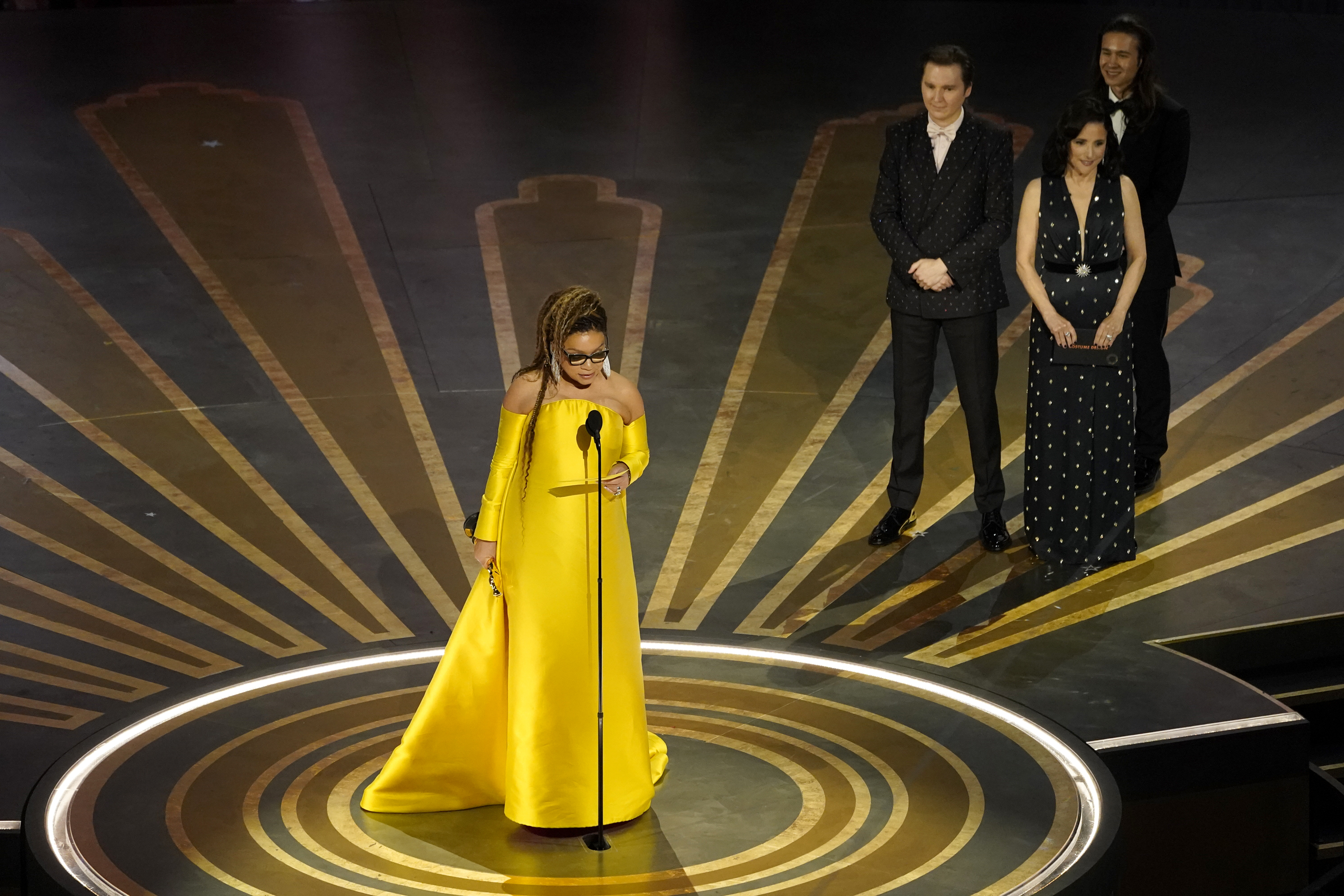 Ruth E Carter gets her second trophy in the costume category, after her win for 2019’s Black Panther [Chris Pizzello]