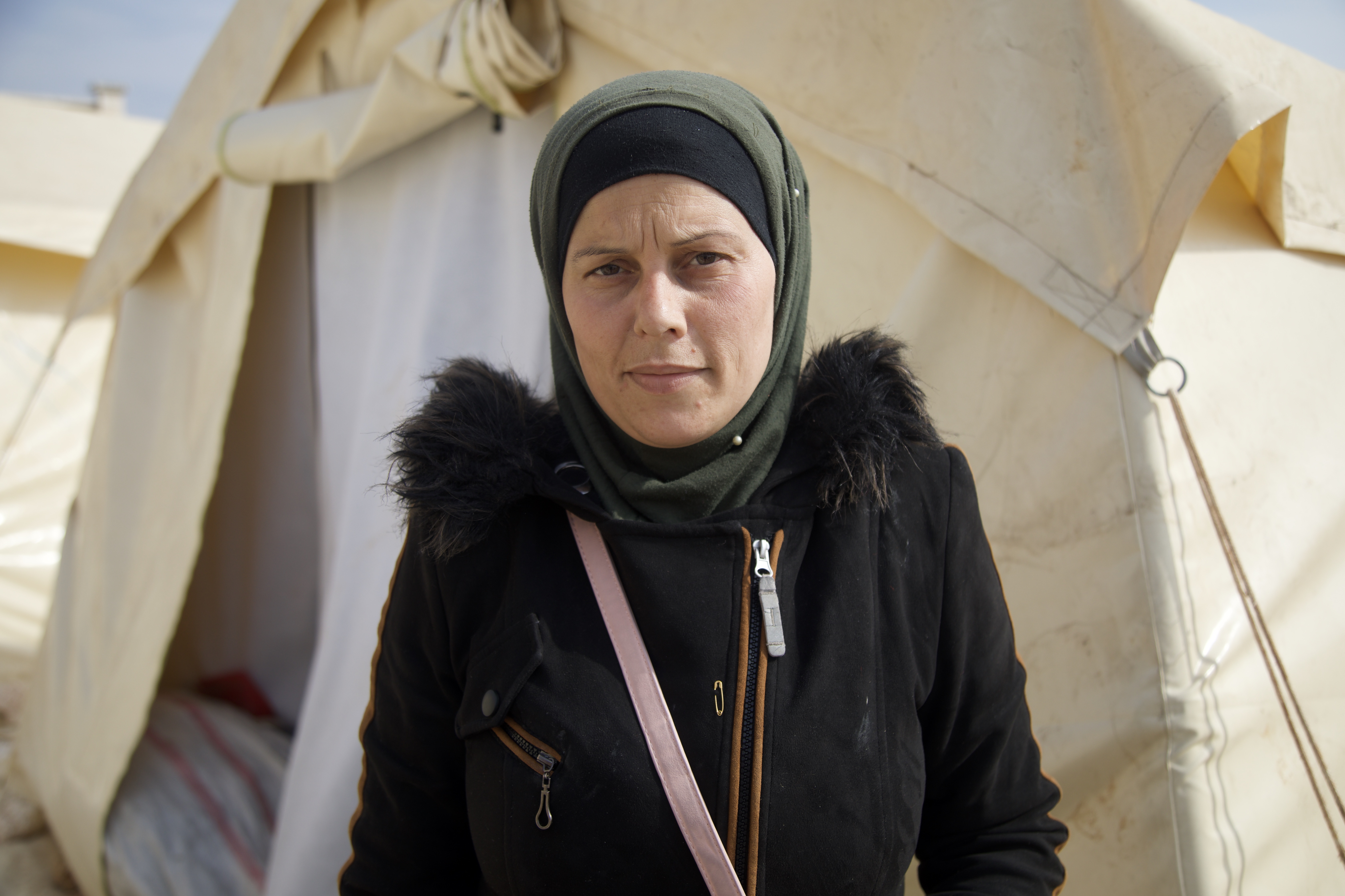 Aisha Abdulkarim is worried her nine children might contract cholera due to the lack of basic hygiene at the camp