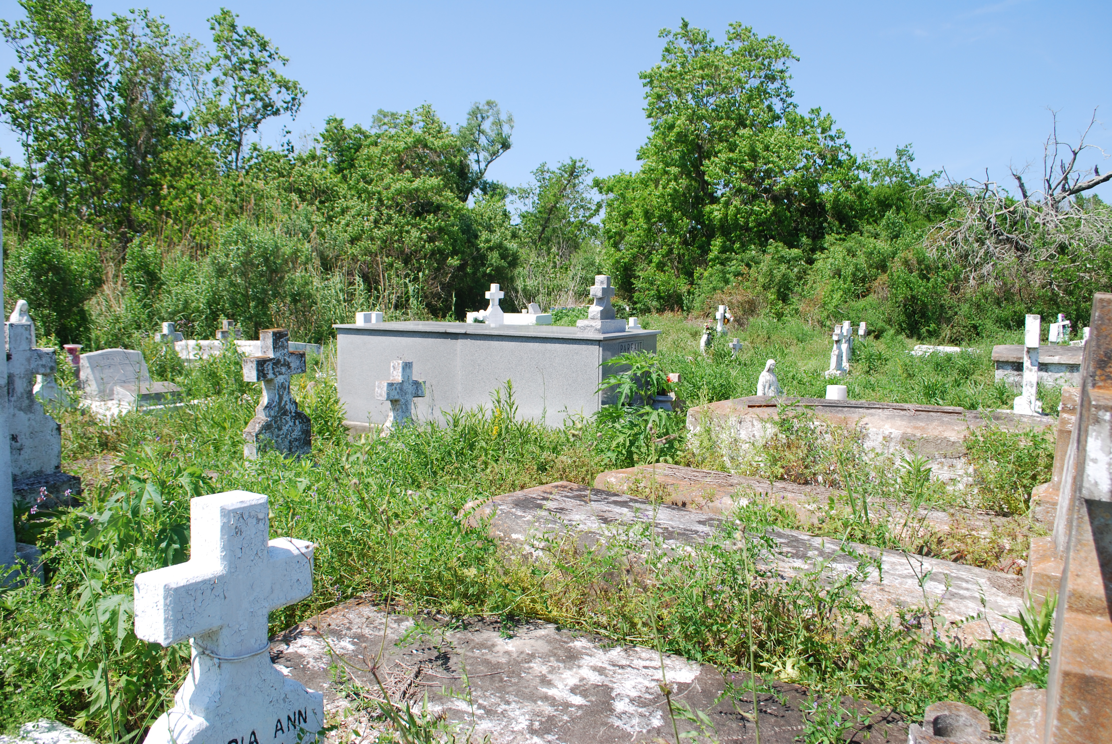 Mary Gregoire’s baby brother is buried in Prevost Cemetery, on Shrimper’s Row in Dulac. Shrimper’s Row will likely experience weekly flooding within the next 25 years