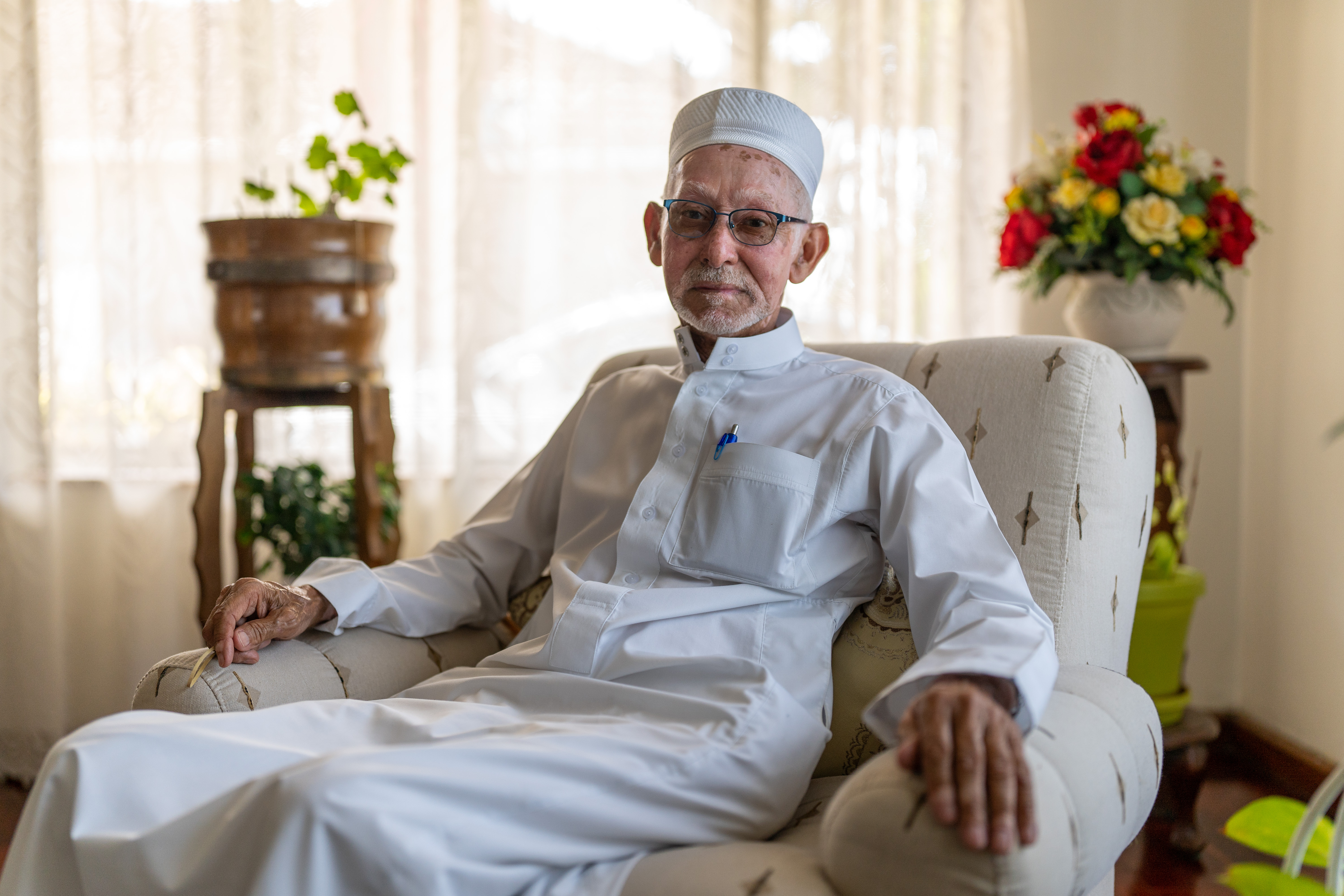 Imam Yusuf Pandy, the president of the Crescent Observers Society, at his home in Lansdowne, Cape Town