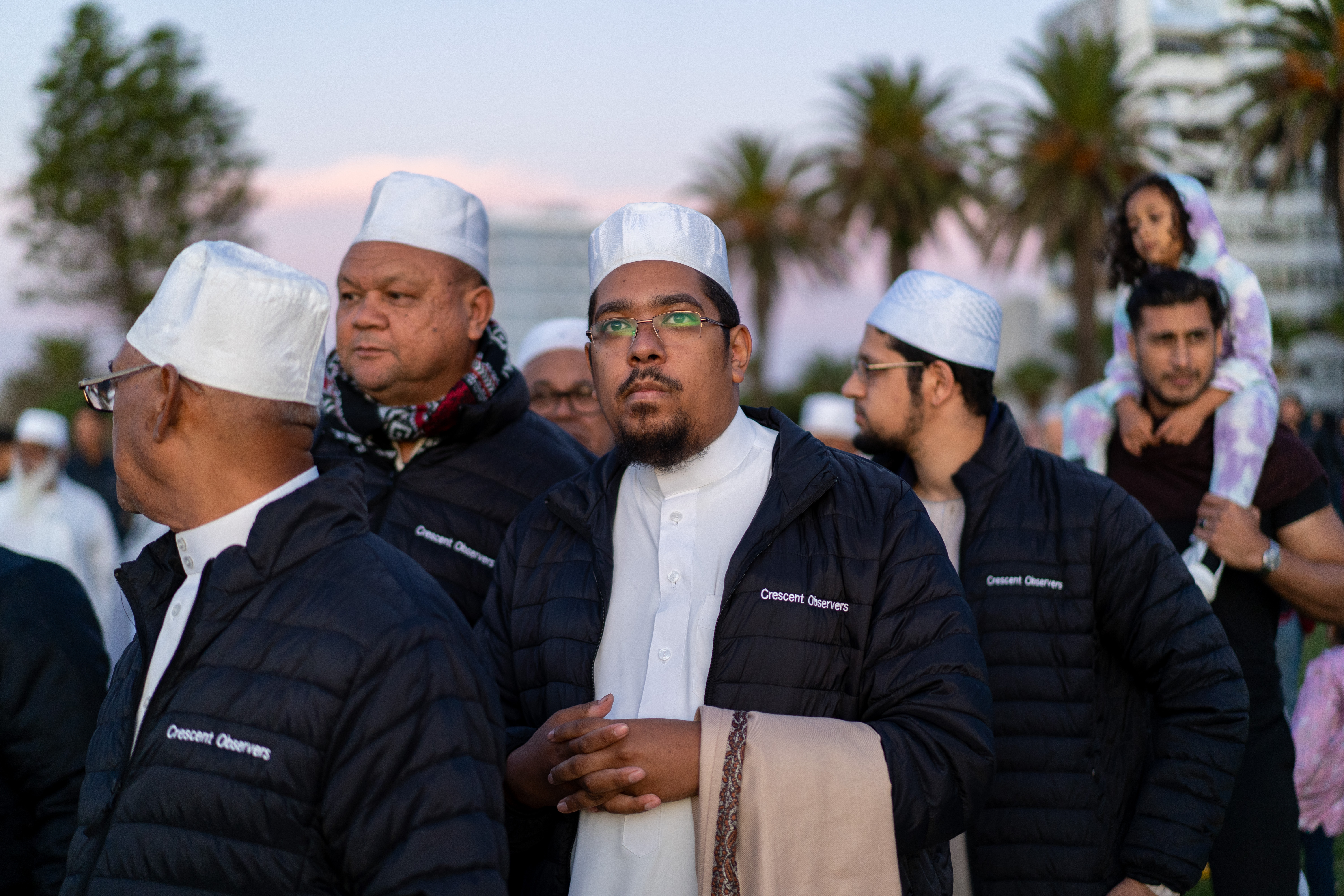 Shaykh Sasman looks out at the horizon at Three Anchor Bay