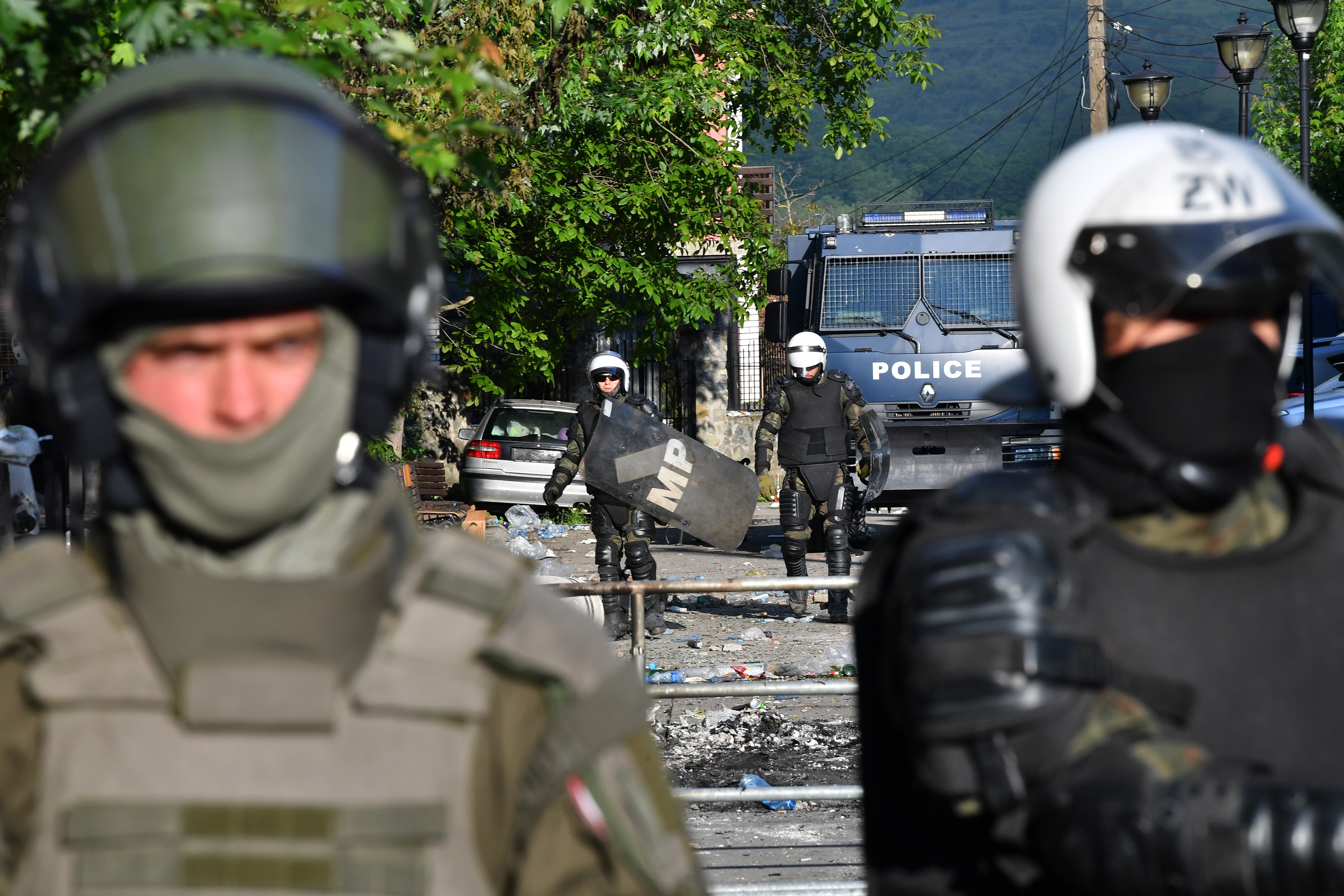 Soldiers of NATO-led international peacekeeping Kosovo