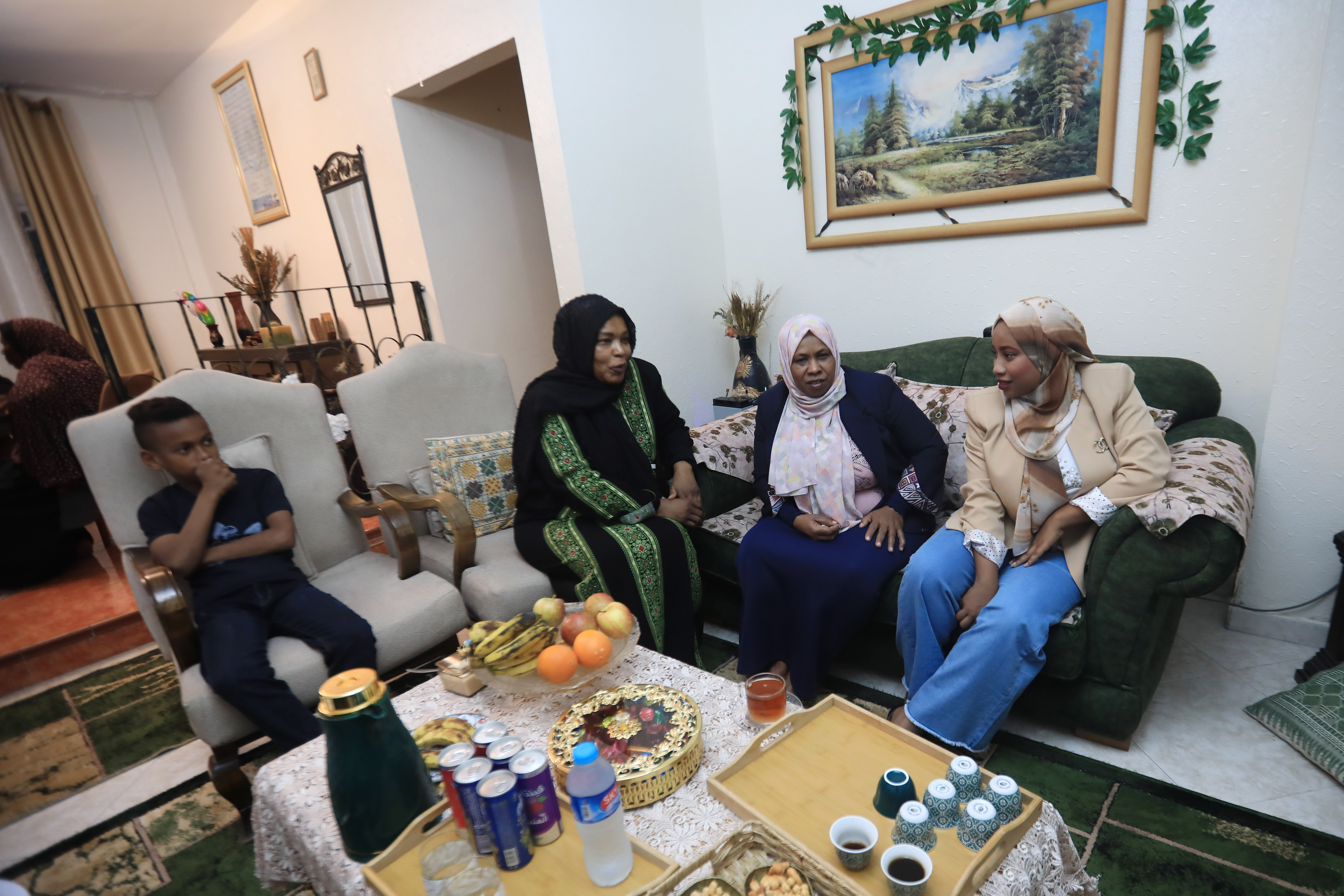 Suleiman has been surrounded by her family after her safe return to Gaza