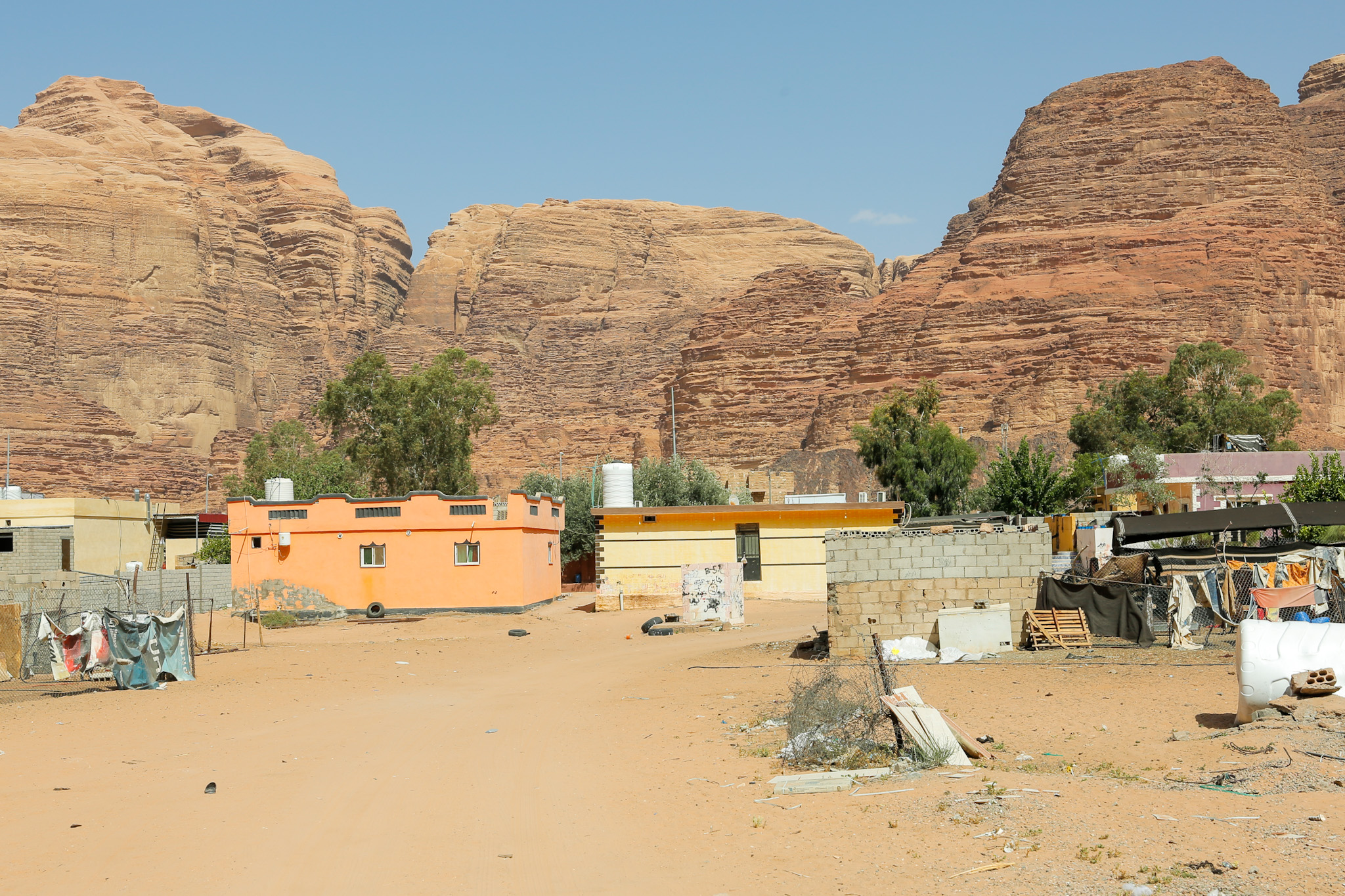Salaha al-Zalabeih and her family live in the Wadi Rum village