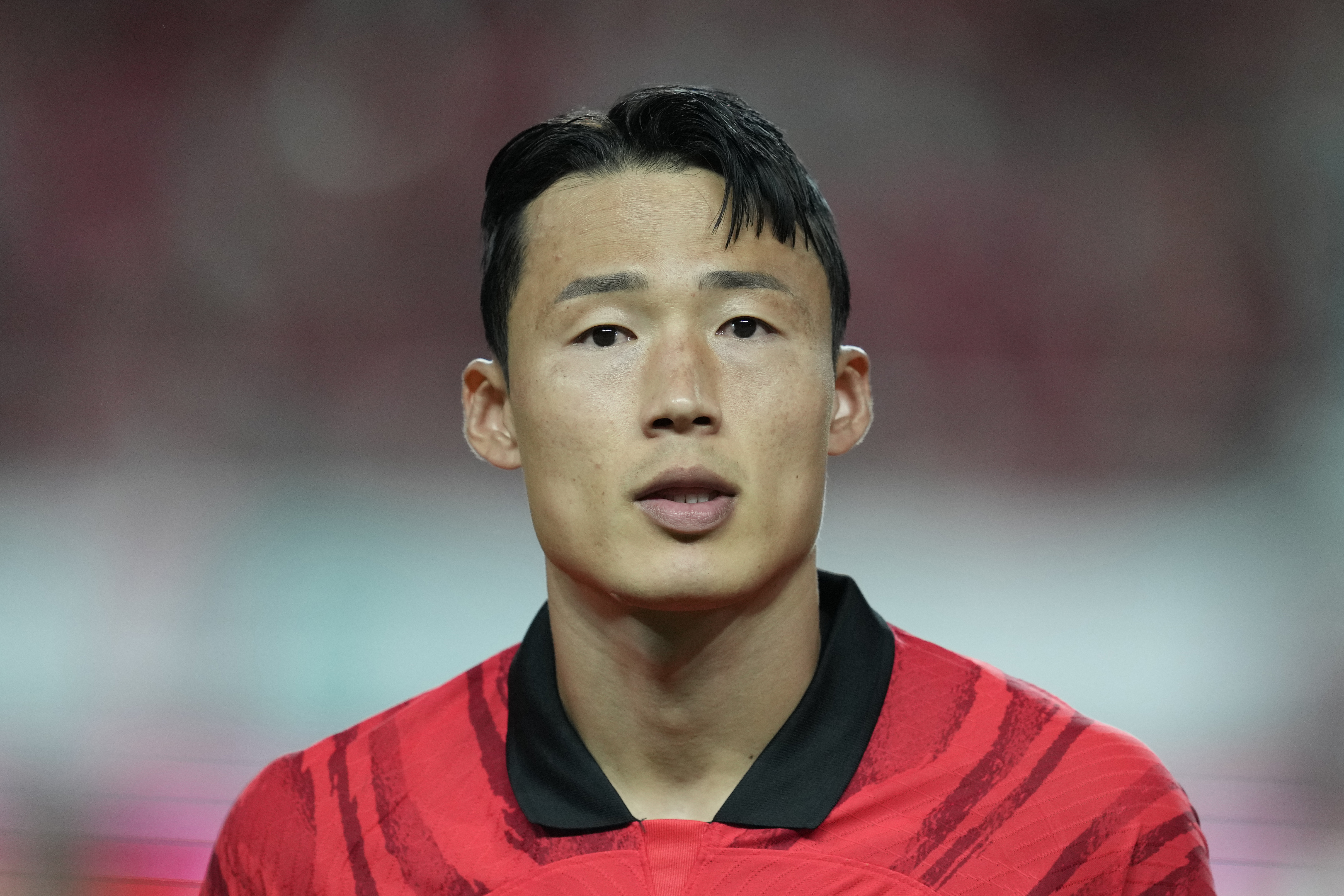 South Korea's Son Jun-ho stands prior to the start of the friendly soccer match between South Korea and Cameroon at Seoul World Cup Stadium in Seoul, South Korea