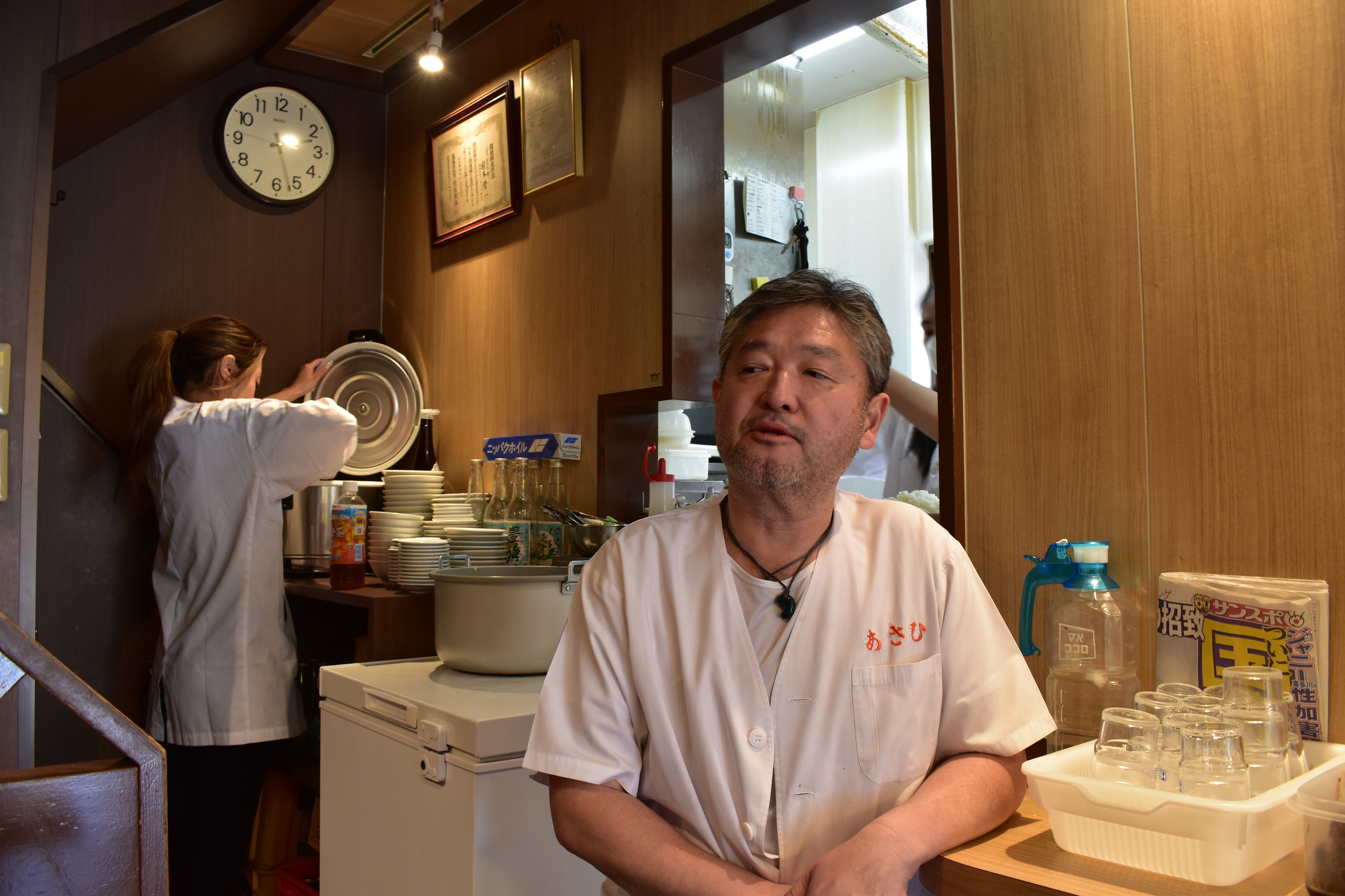 Ryuichi Ueki is the fifth generation of his family to run the ramen restaurant, Asahi