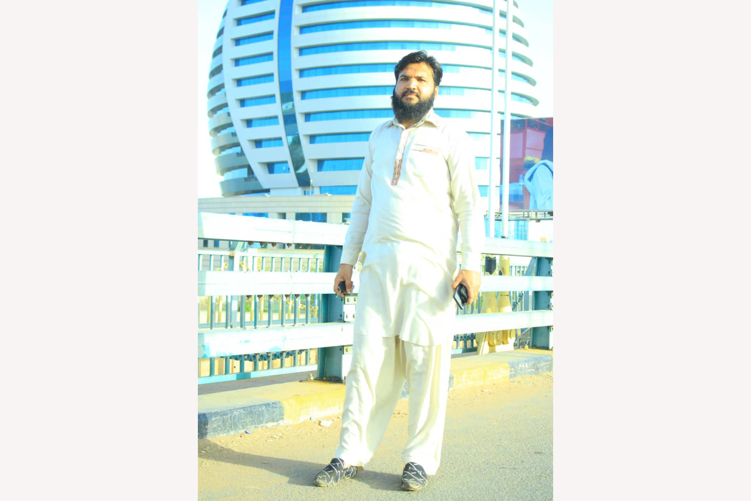 Irfan Khan in Khartoum before the fighting started