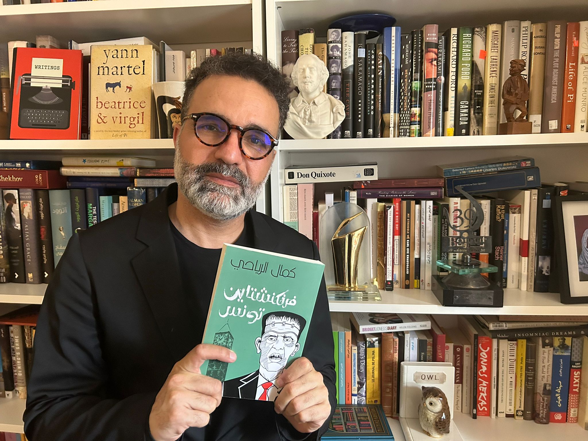 Tunisian Frankenstein deals with the collapse of democracy in Tunisia, its author, Kamel Rihai, says [Courtesy of Kamel Riahi]