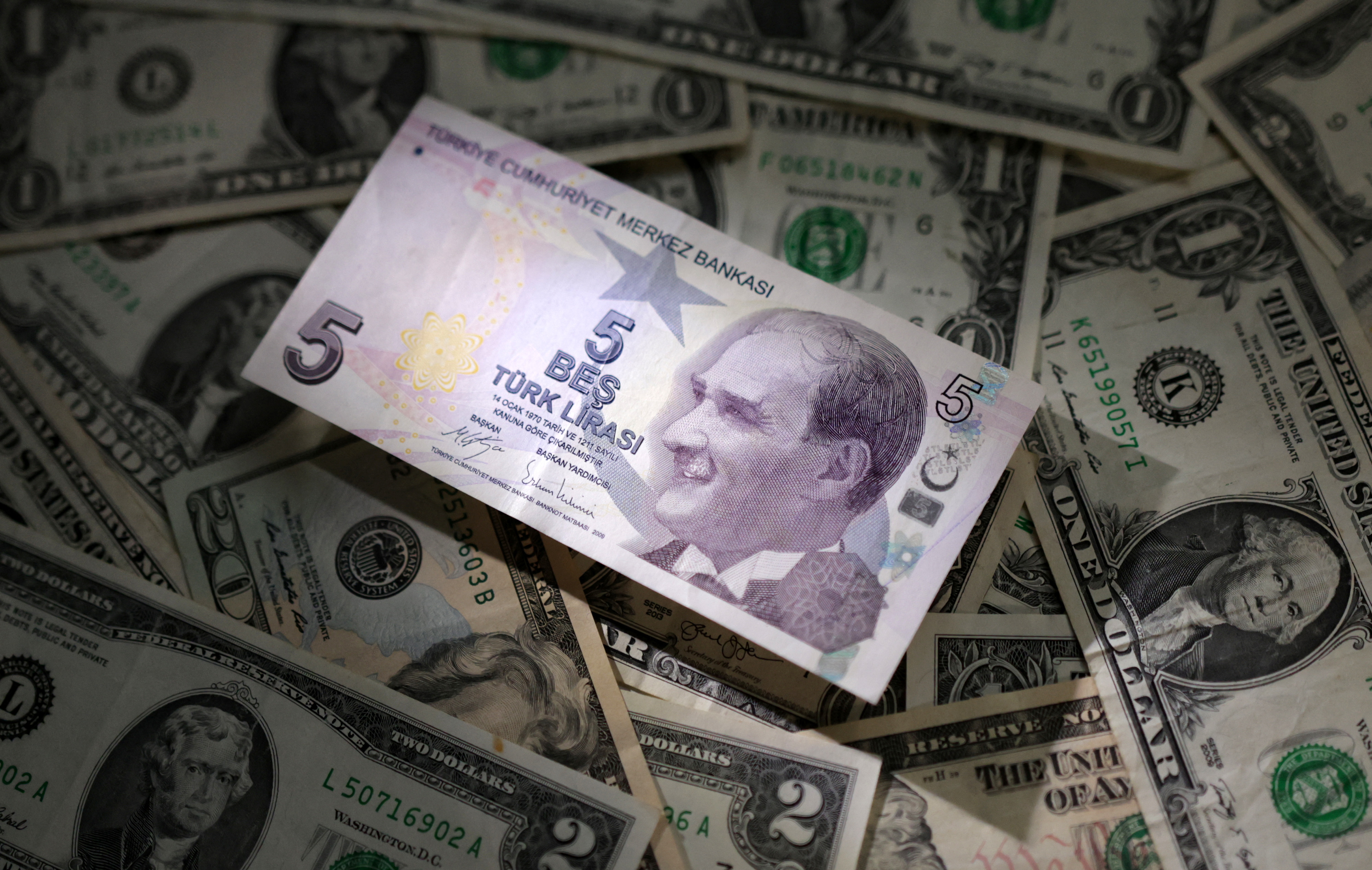 lira and dollar