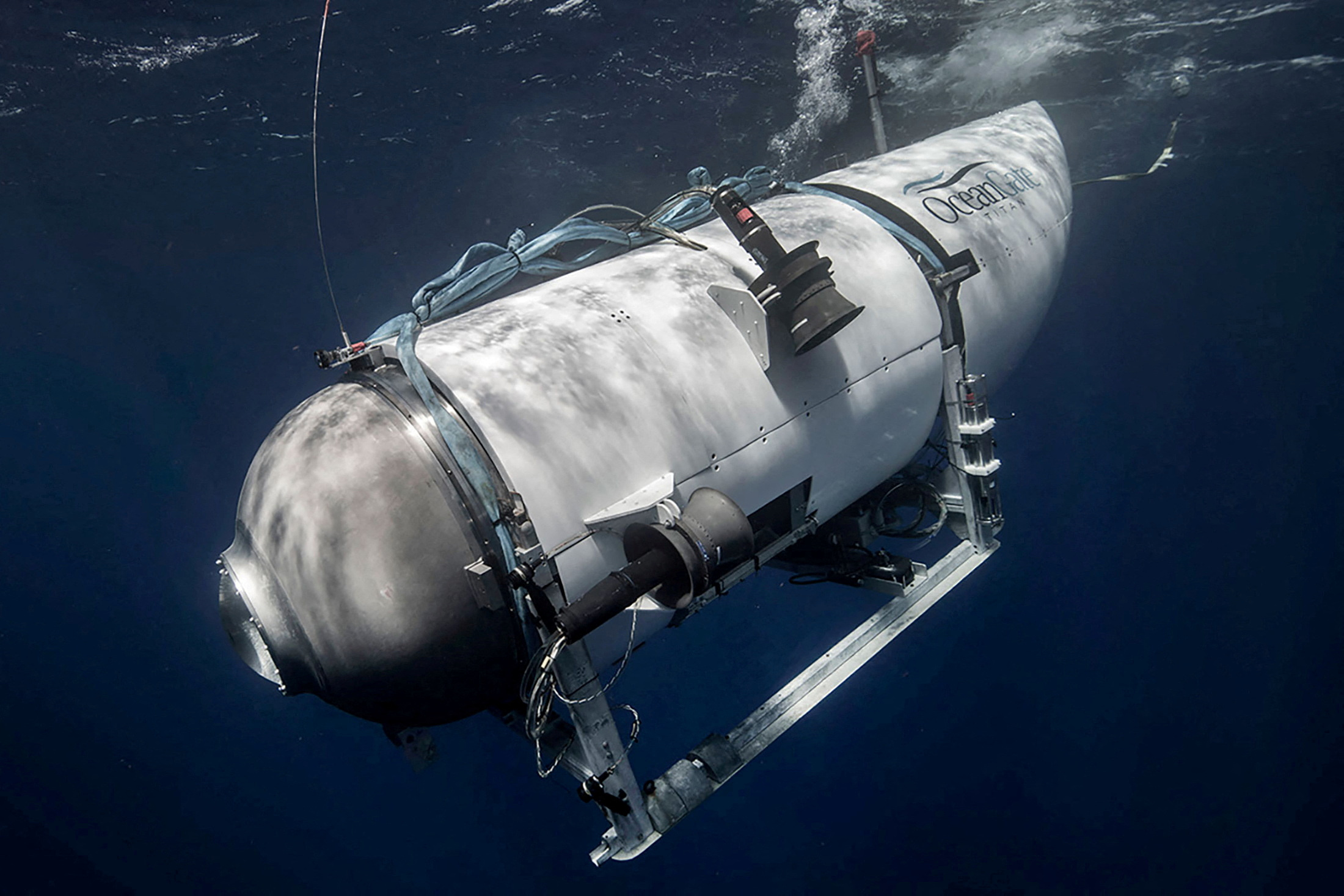 The Titan submersible, operated by OceanGate Expeditions to explore the wreckage of the sunken Titanic off the coast of Newfoundland