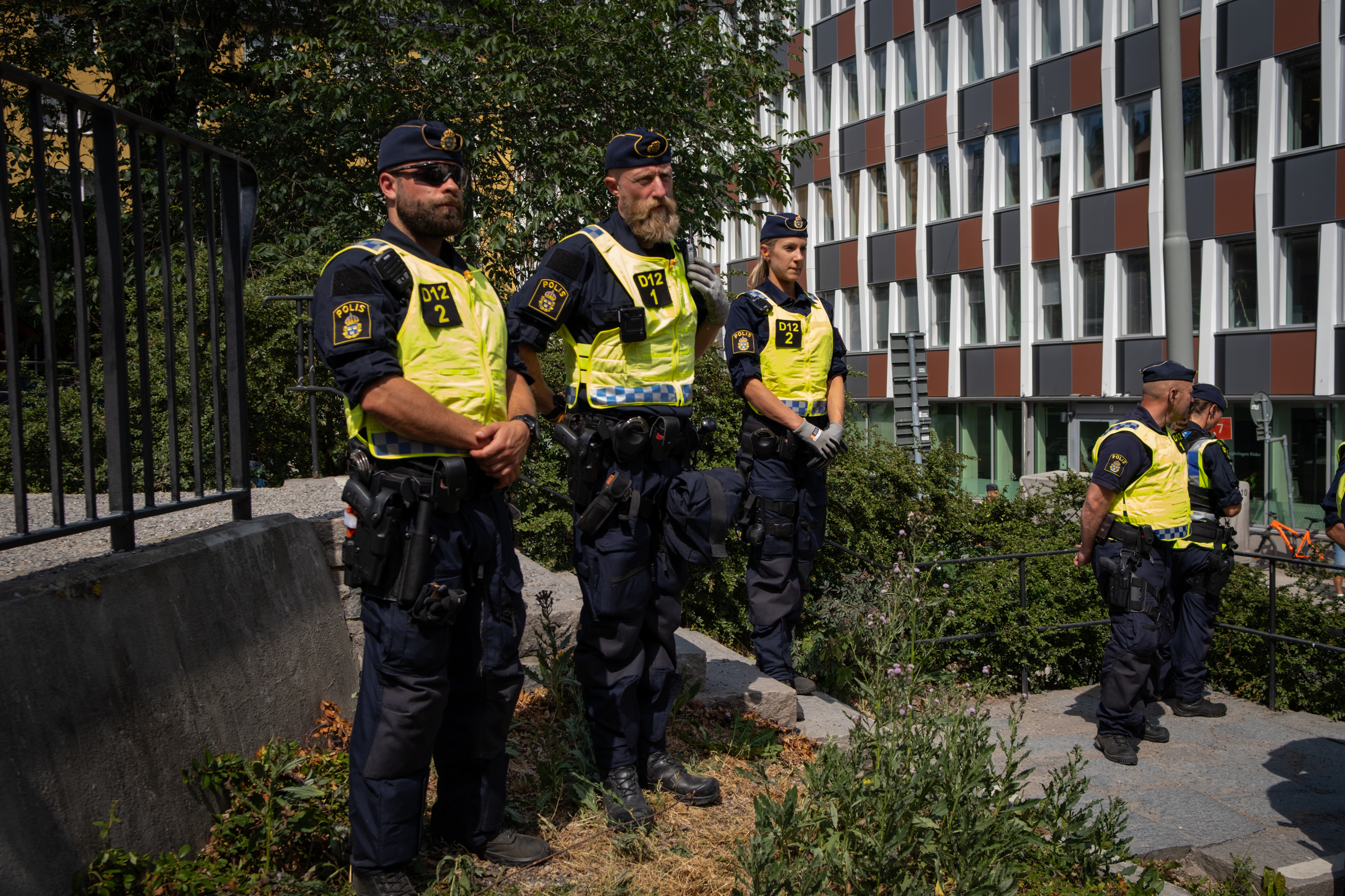 The act in Stockholm passed largely without incident with many in the crowd saying they refused to be antagonised