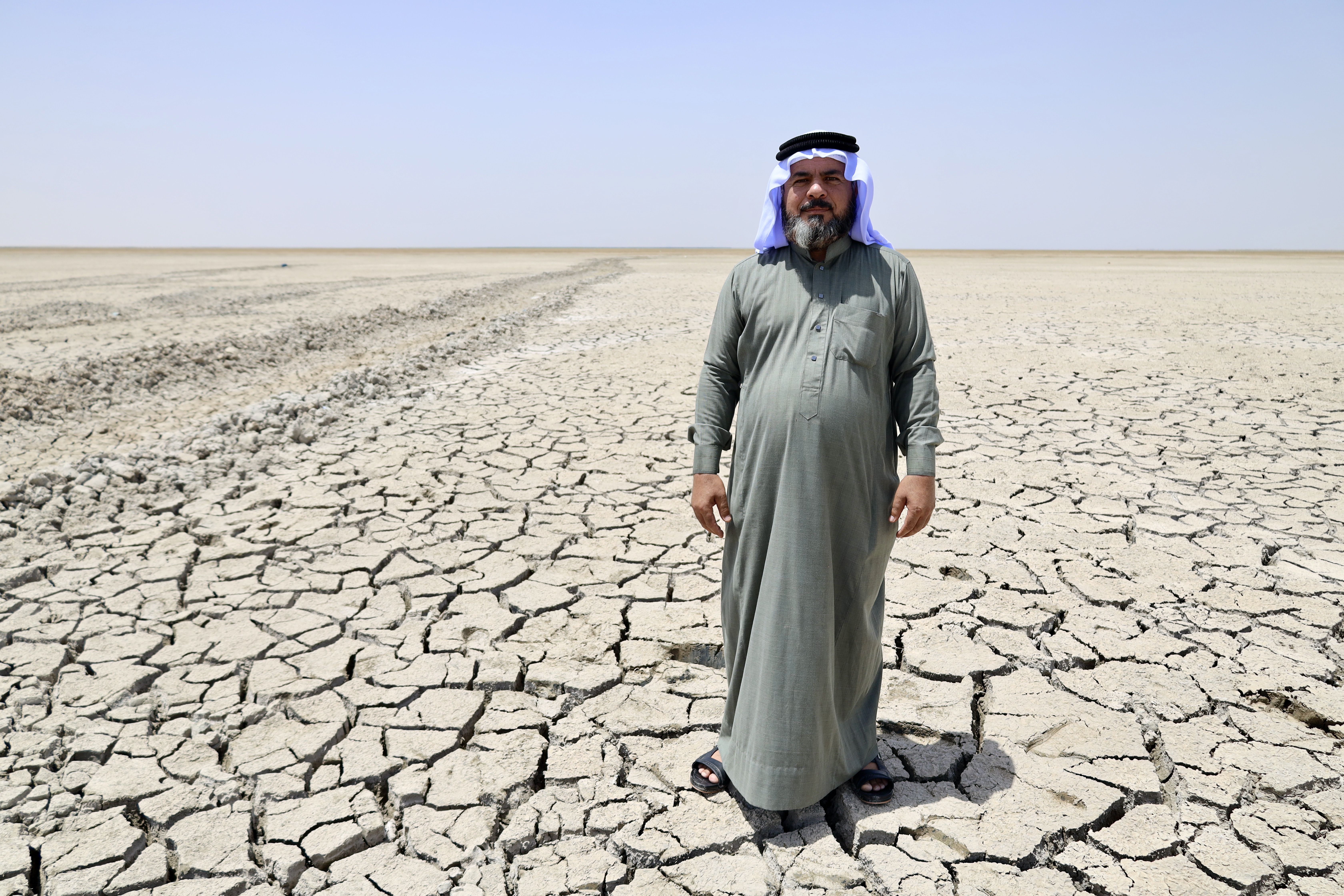 ‘We would even accept being moved to Ukraine’, says former fisherman Firas Mohammed, 45, who was born in al-Ankour