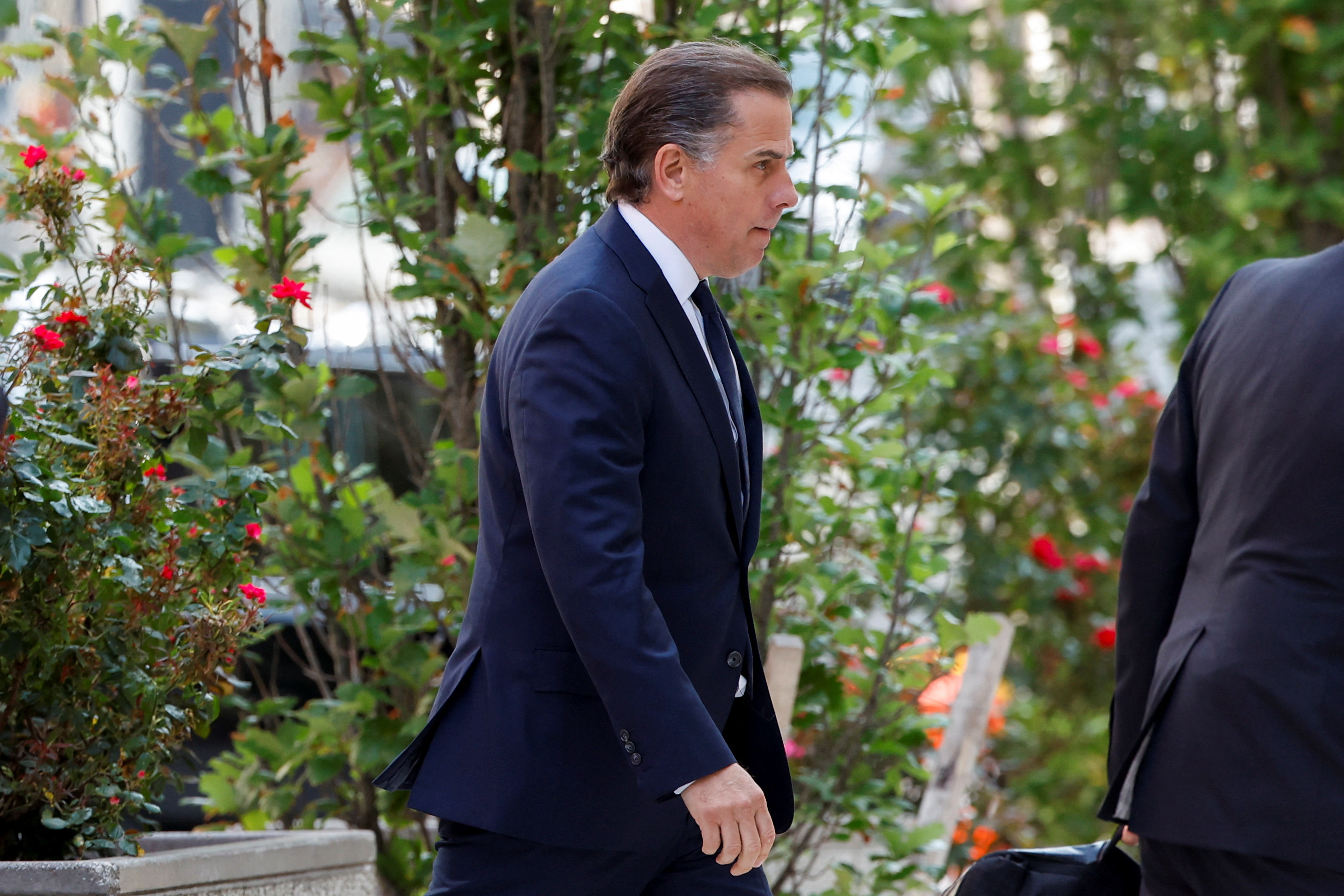 Hunter Biden arrives at a court in Delaware, US