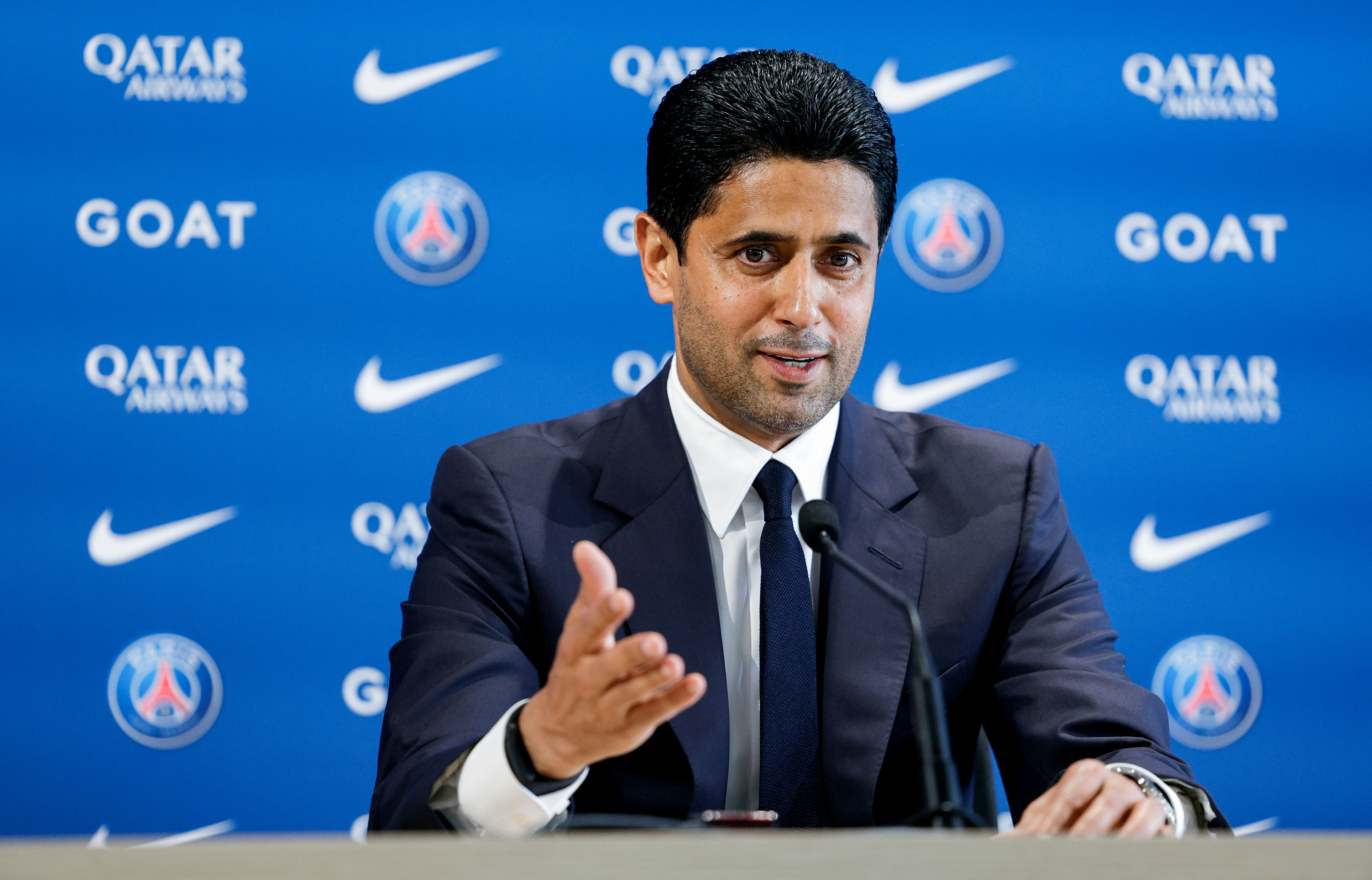 PSG’s Qatari president, Nasser al-Khelaifi, says that if Mbappe wants to stay at the football club, he must sign a new contract.