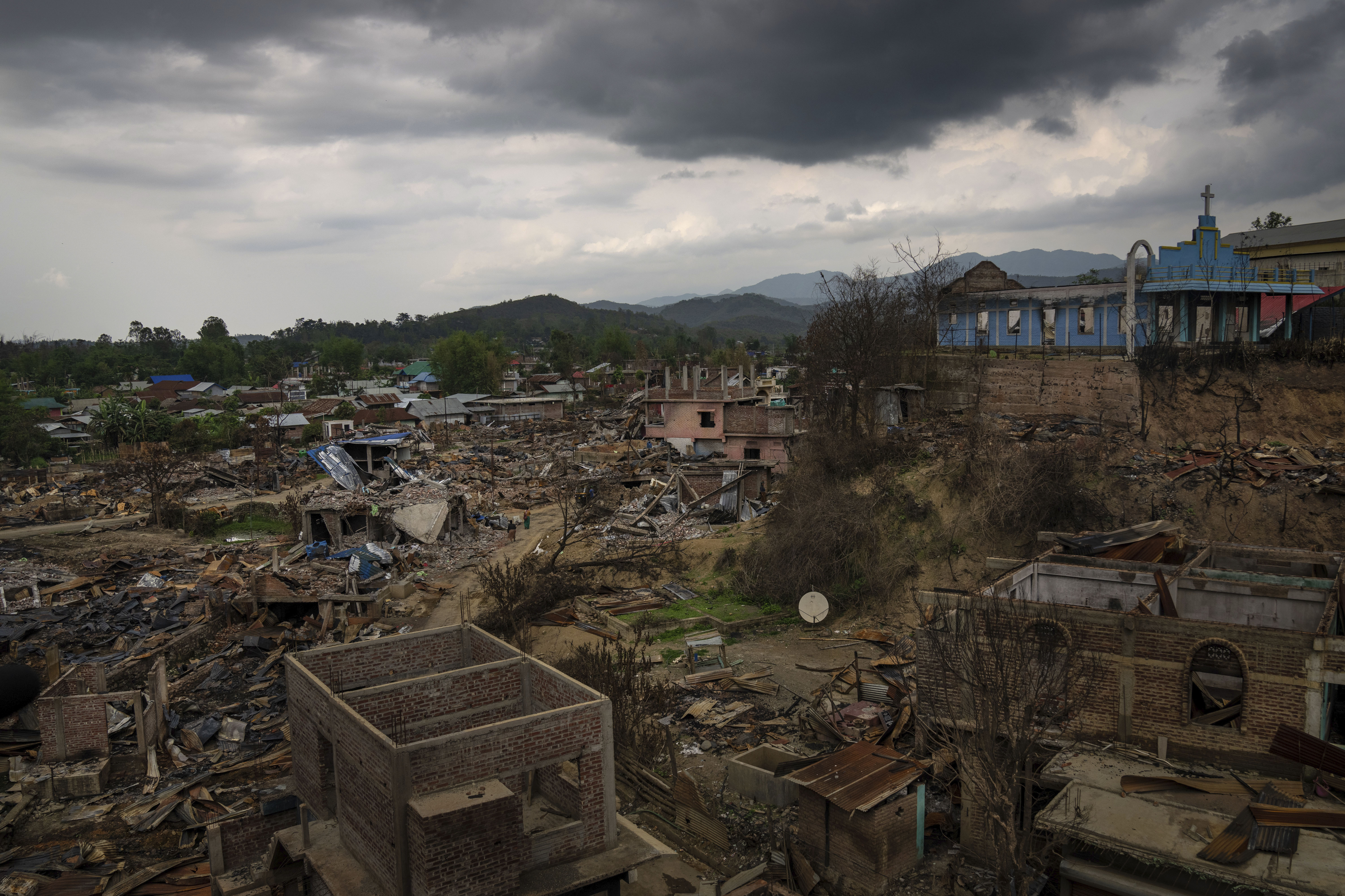 Armed mobs rampage through villages and push remote Indian region to the brink of civil war