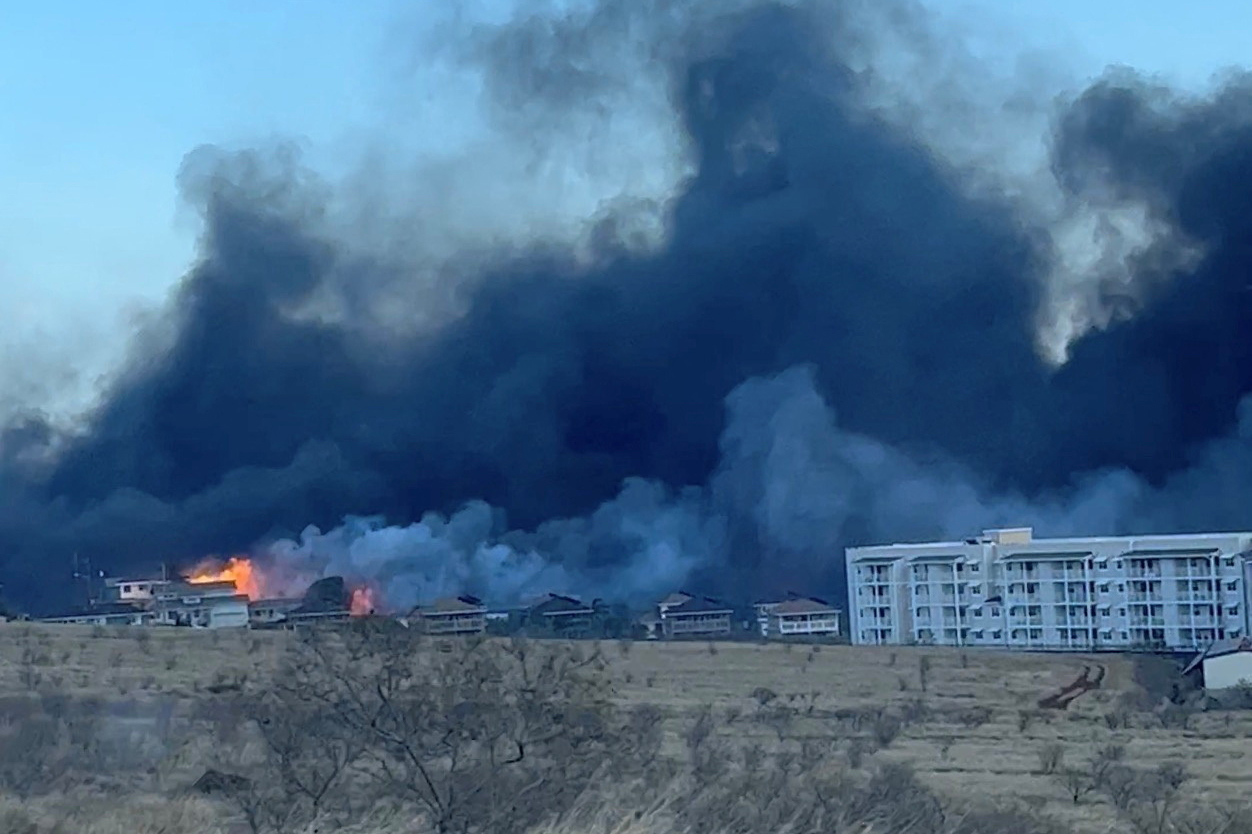Wildfire in Maui, Hawaii