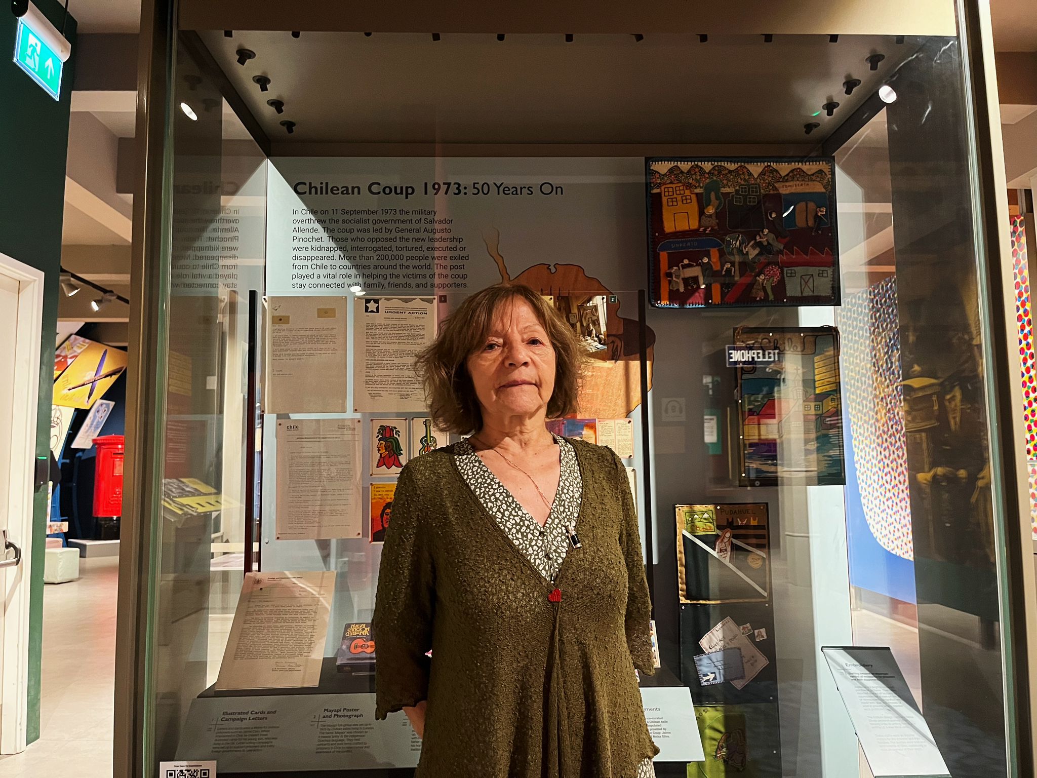 Gloria Miqueles at the Postal Museum in London, UK