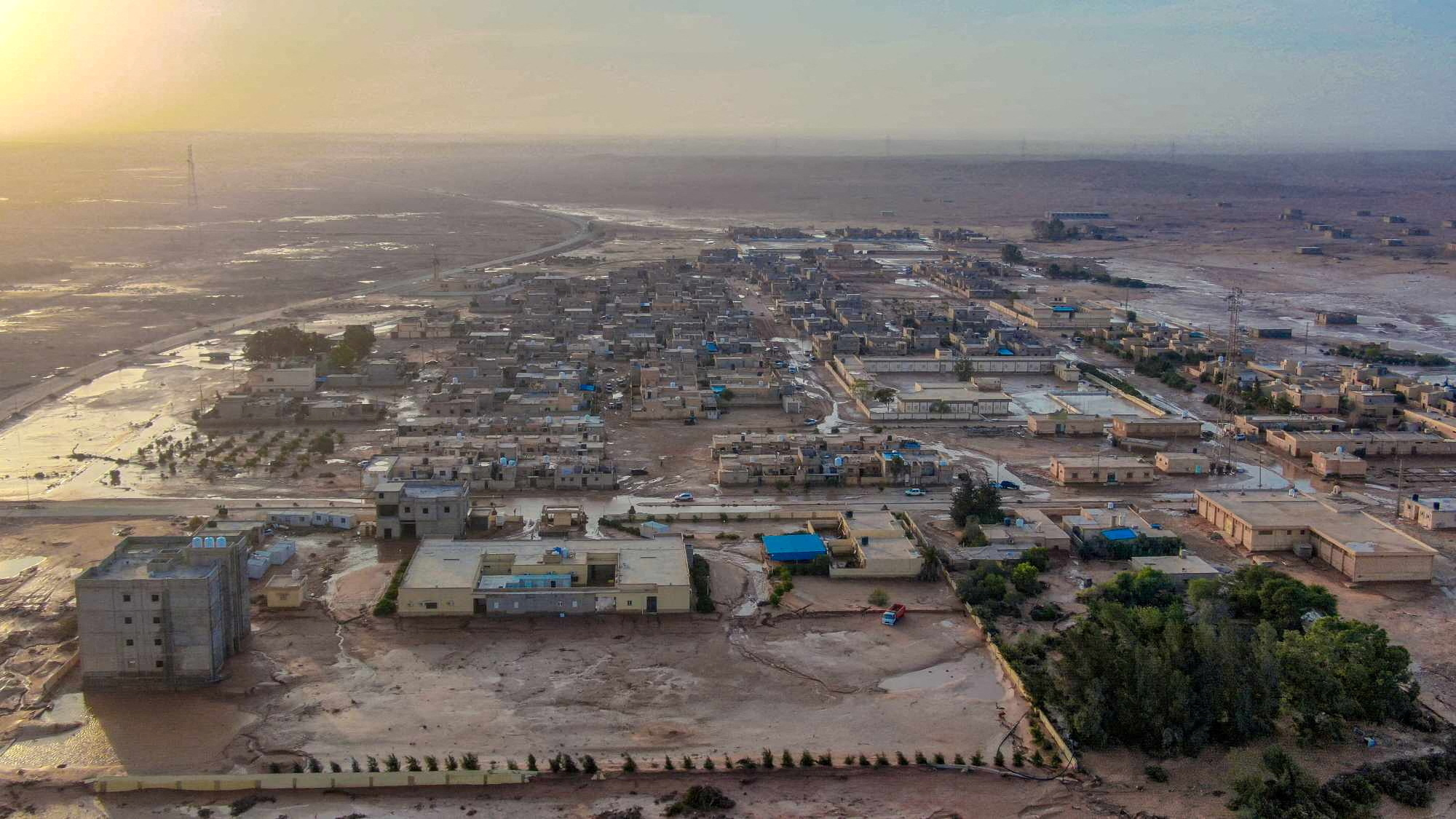Flooding in Libya leaves 2,000 people feared dead and more missing after storm collapsed dams