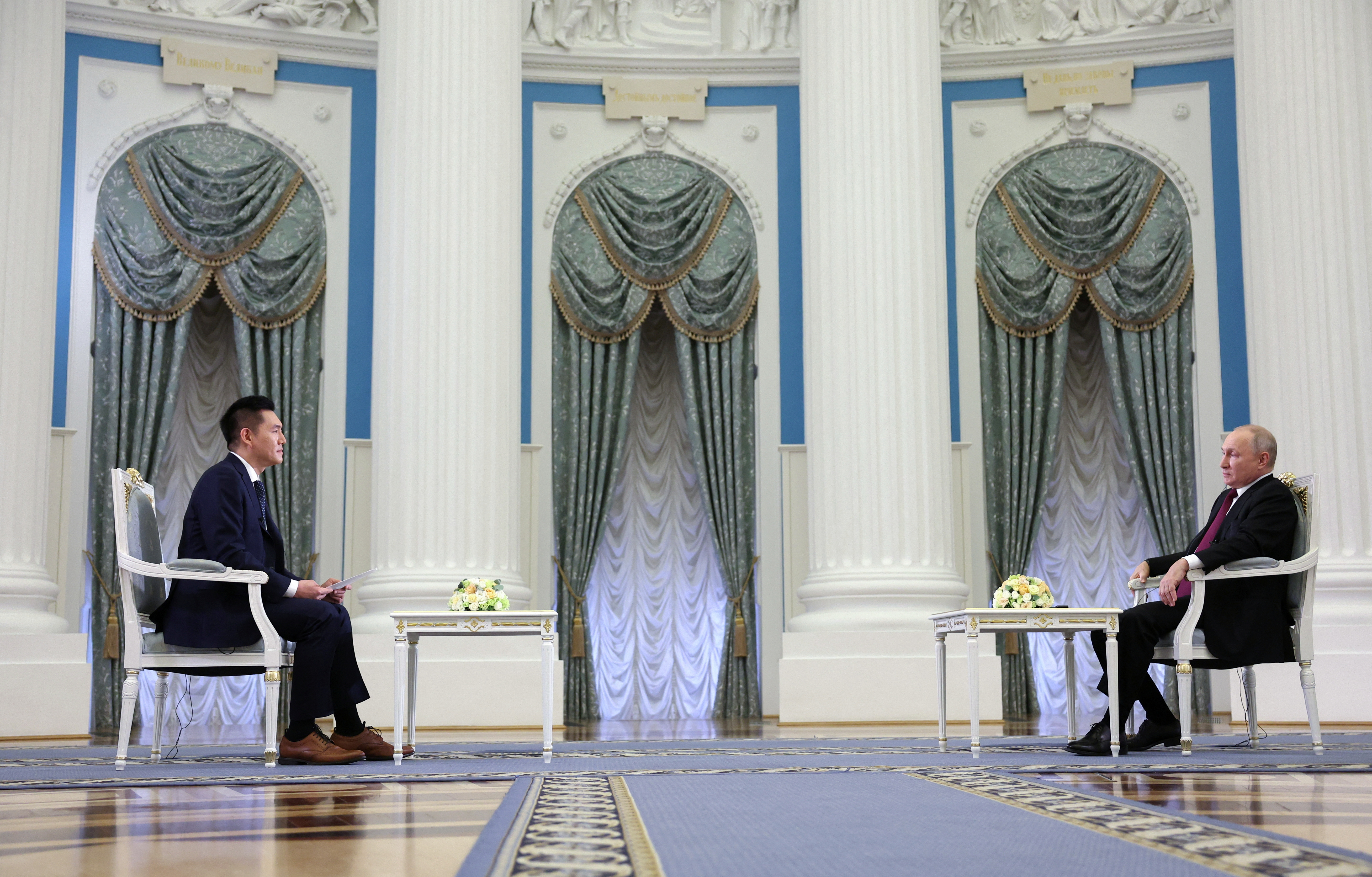 Russian President Vladimir Putin praised China’s leader Xi Jinping in a television interview broadcast ahead of the forum