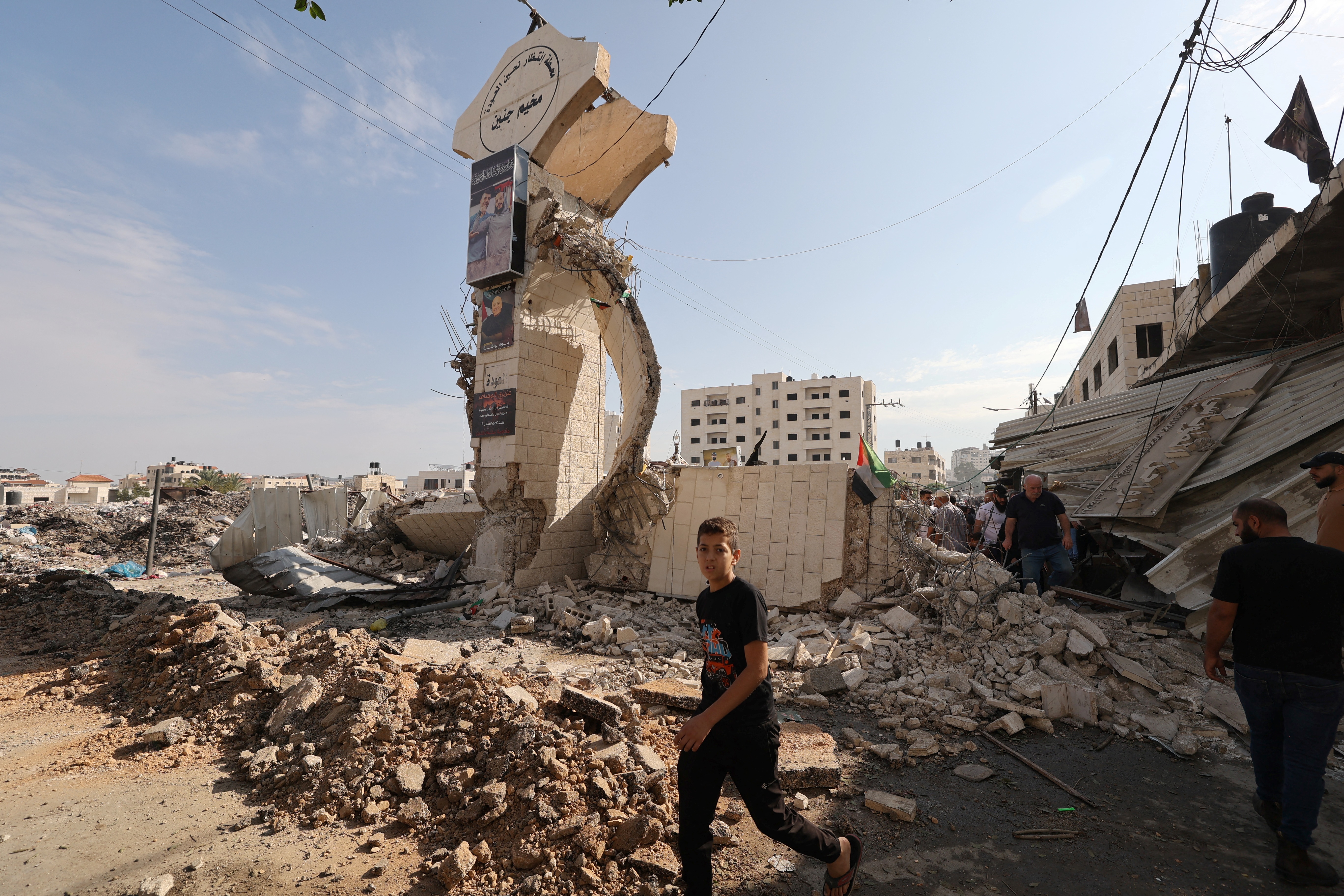 The aftermath of Israeli raids in Jenin