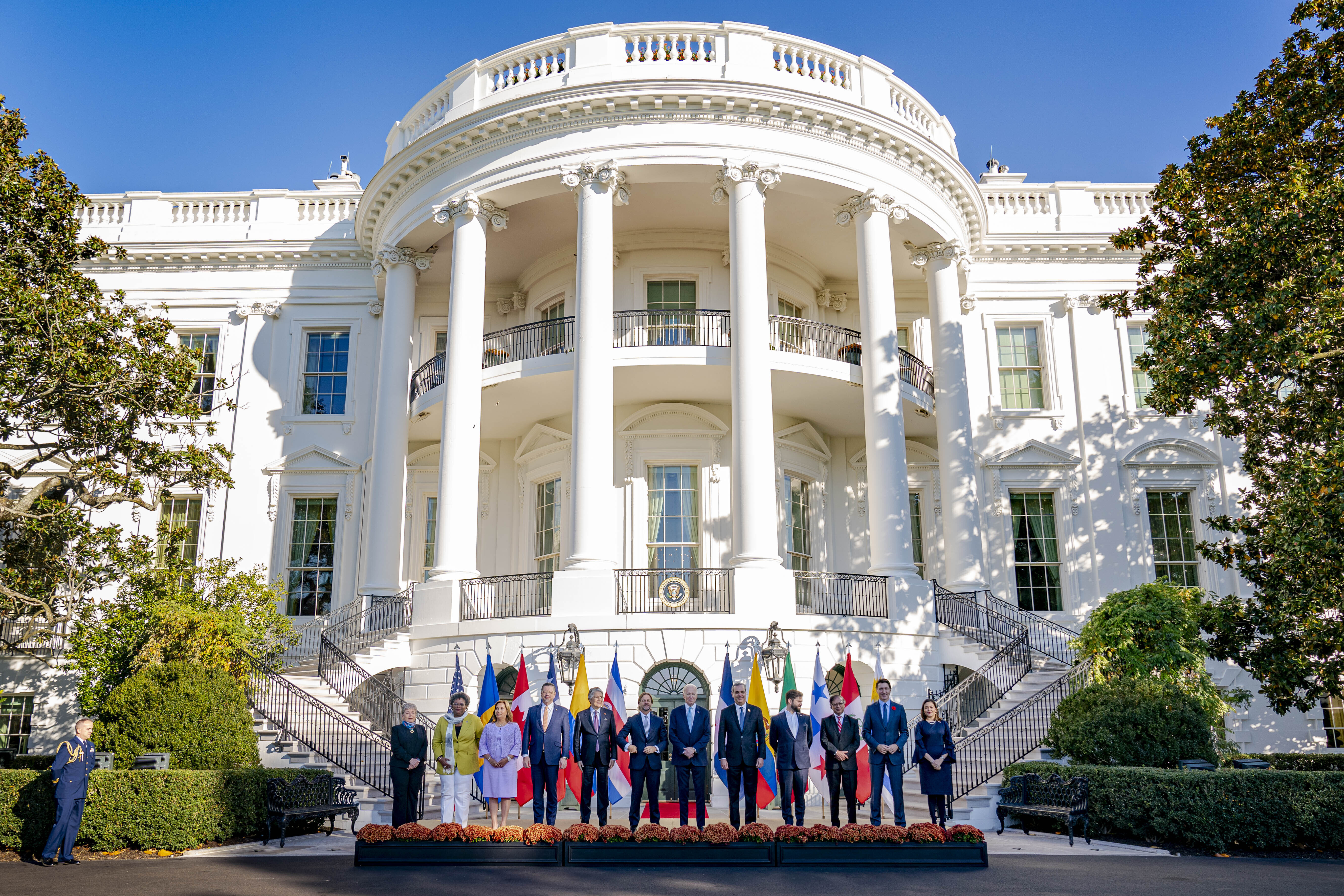 Leaders from across the western hemisphere, including Colombia’s Gustavo Petro and Chile’s Gabriel Boric, gather at the White House on November 2, 2023