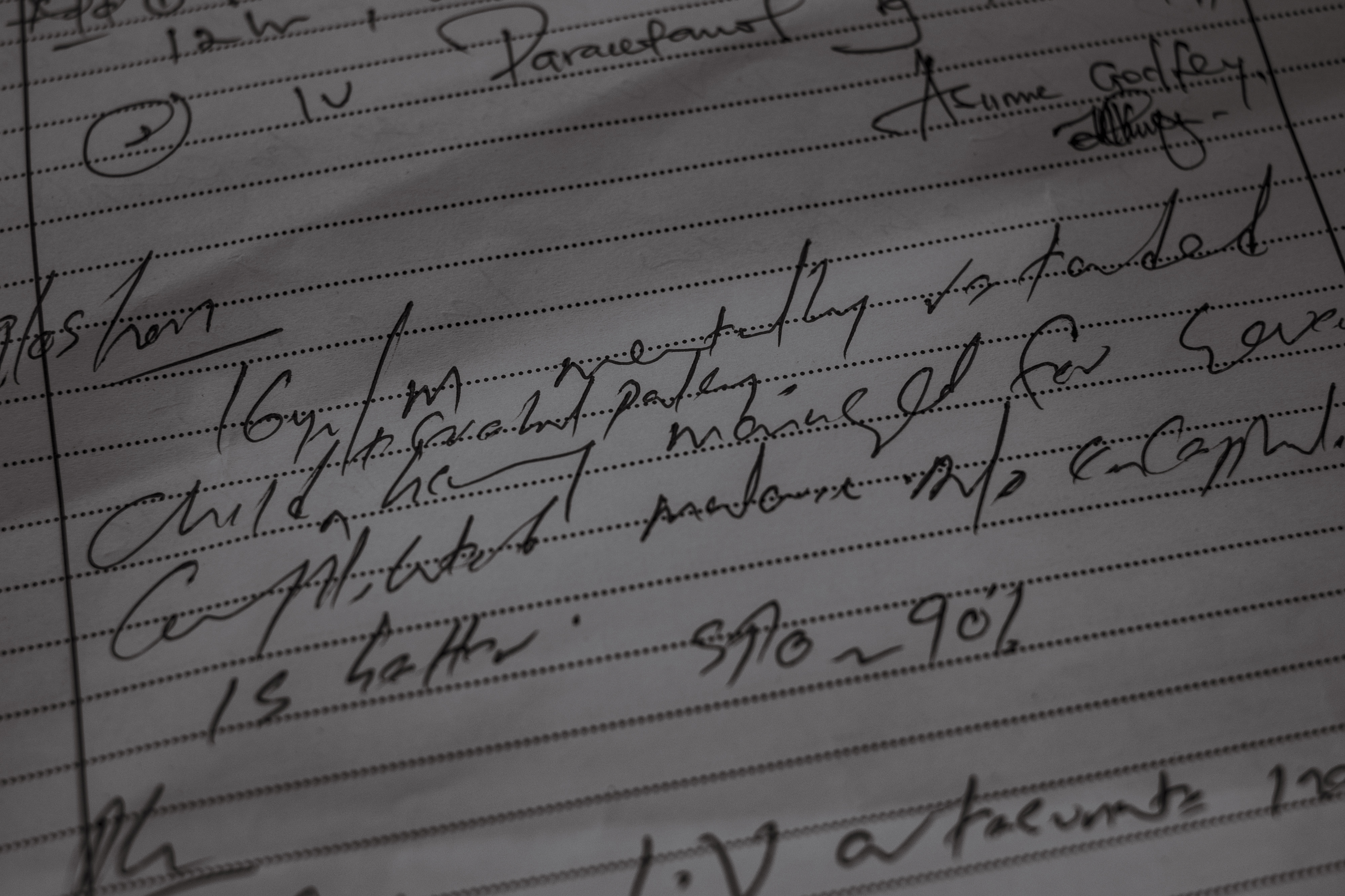 A photograph of a hospital record in May 2023 after Perez drank poisonous herbicide and was misdiagnosed by two clinics before being taken to the main hospital in the district city of Jinja. Remarkably, this record states Perez, incorrectly, as being a '16-year-old male mentally retarded child w/cerebral palsy being managed for fever, malaria.' He is, in fact, 19 and has autism