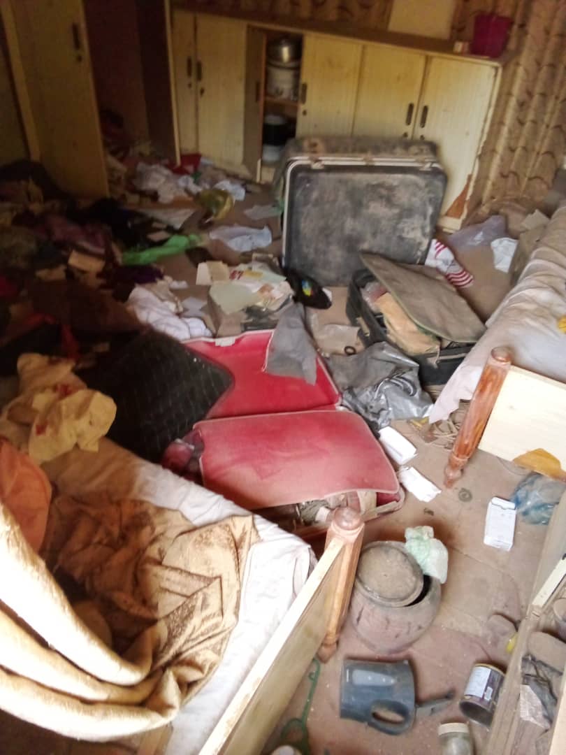 Inside one of the homes looted by RSF in Mojahed’s neighbourhood in Omdurman, Sudan [Al Jazeera]