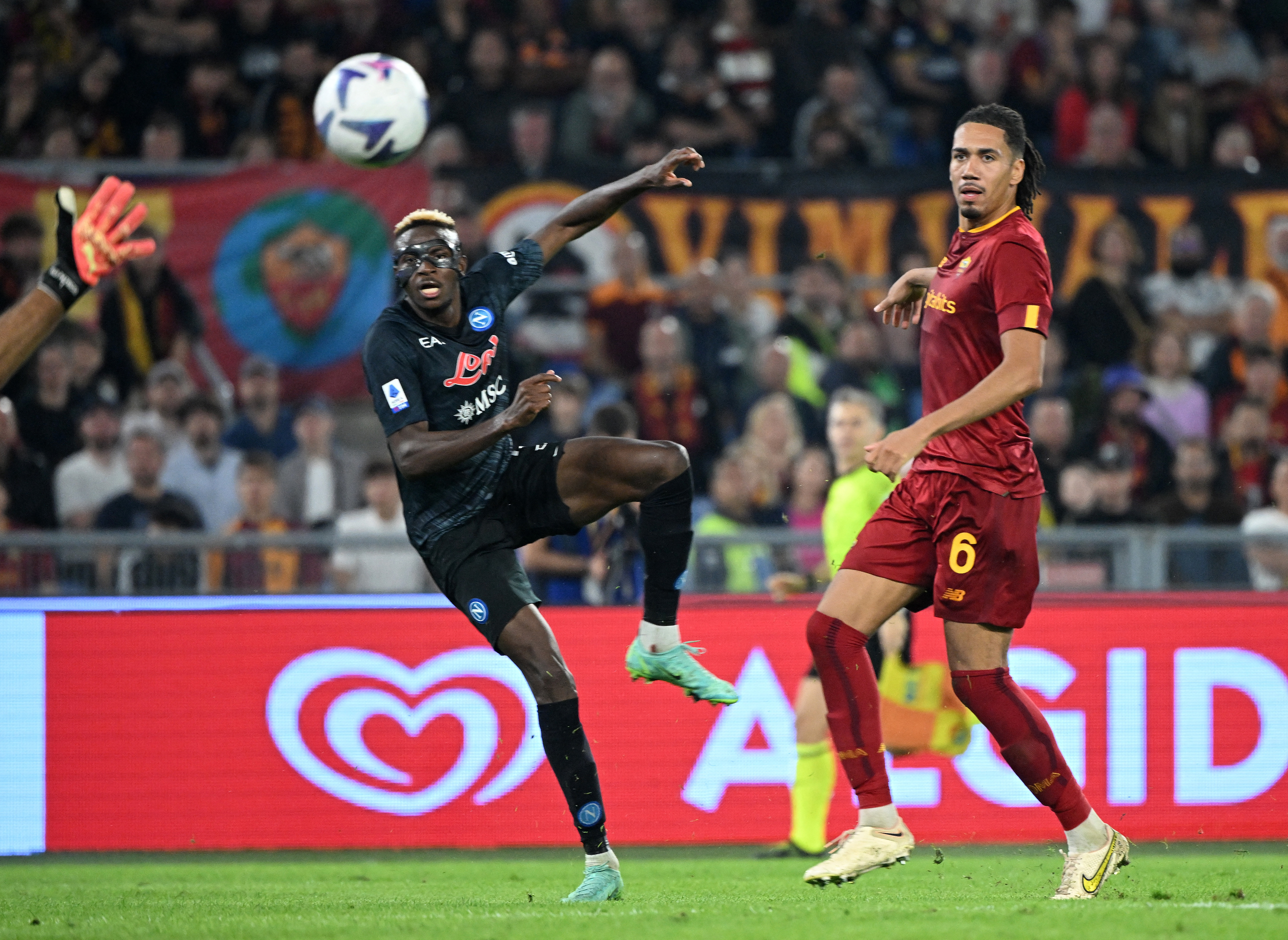 Victor Osimhen playing for Napoli