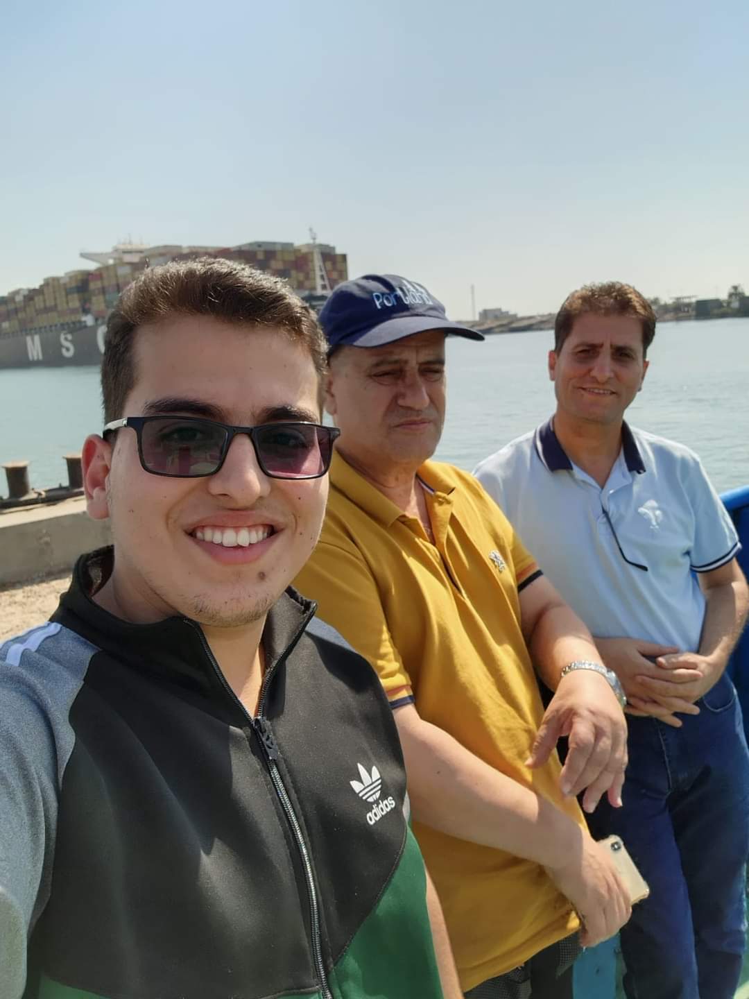 Al-Hassan with his father Weam, who is on the right [Courtesy of the Mattar family]
