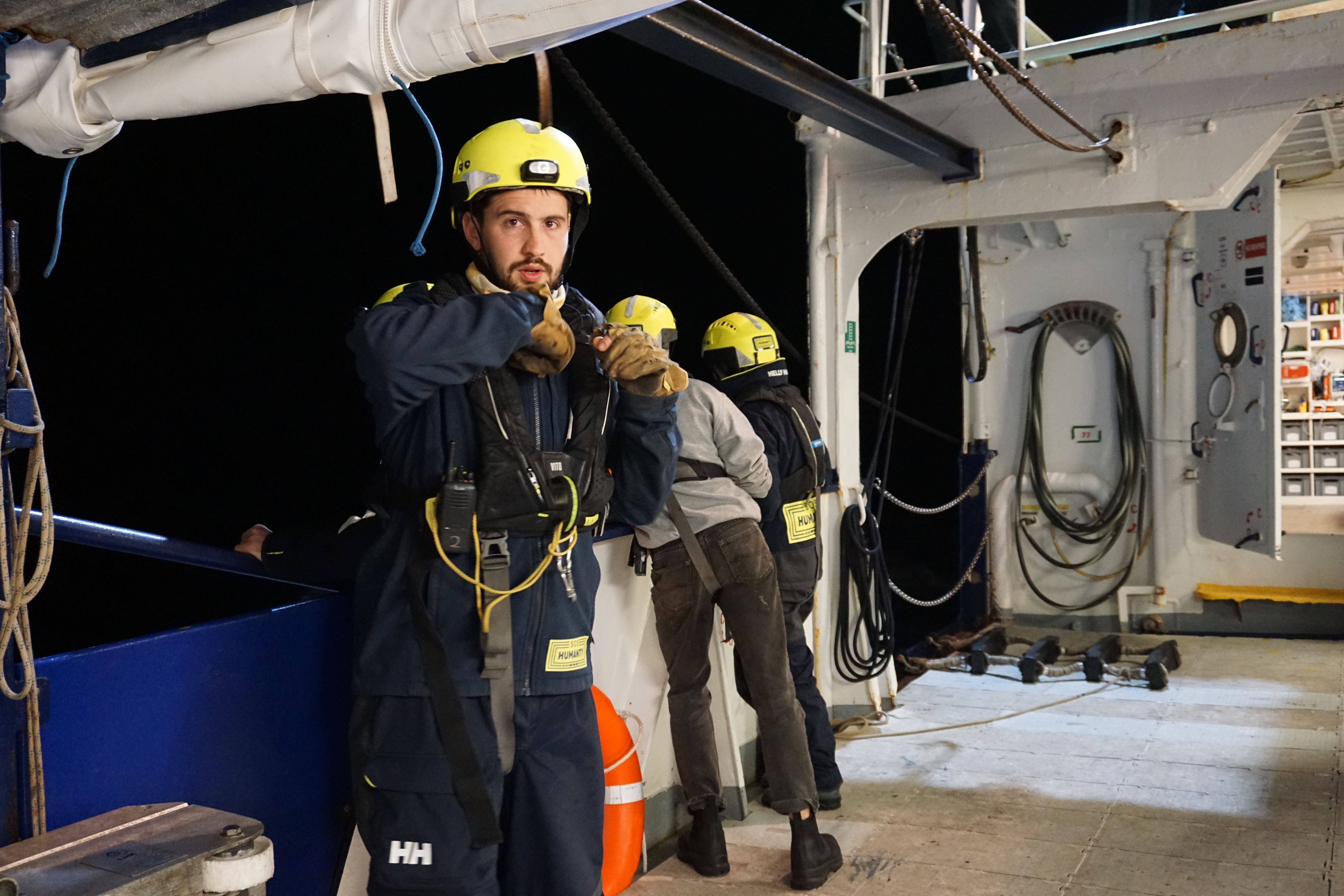 crew gearing up