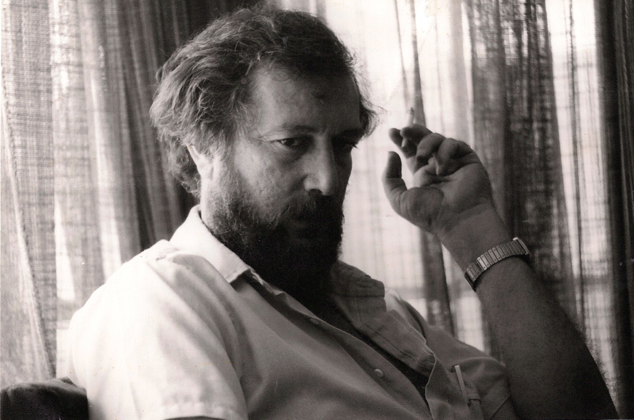 The artist, Sliman Mansour, in 1992 [Courtesy of Sliman Mansour]