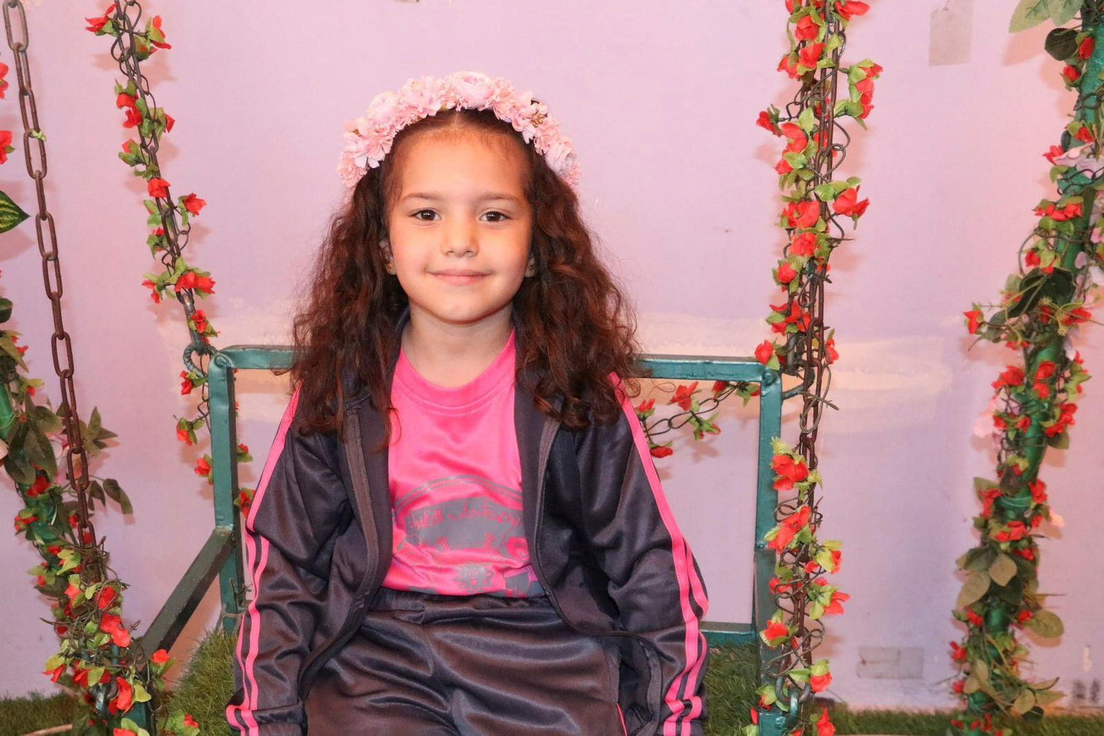 Palestinian girl Hind Rajab poses for a photograph, in this undated handout picture