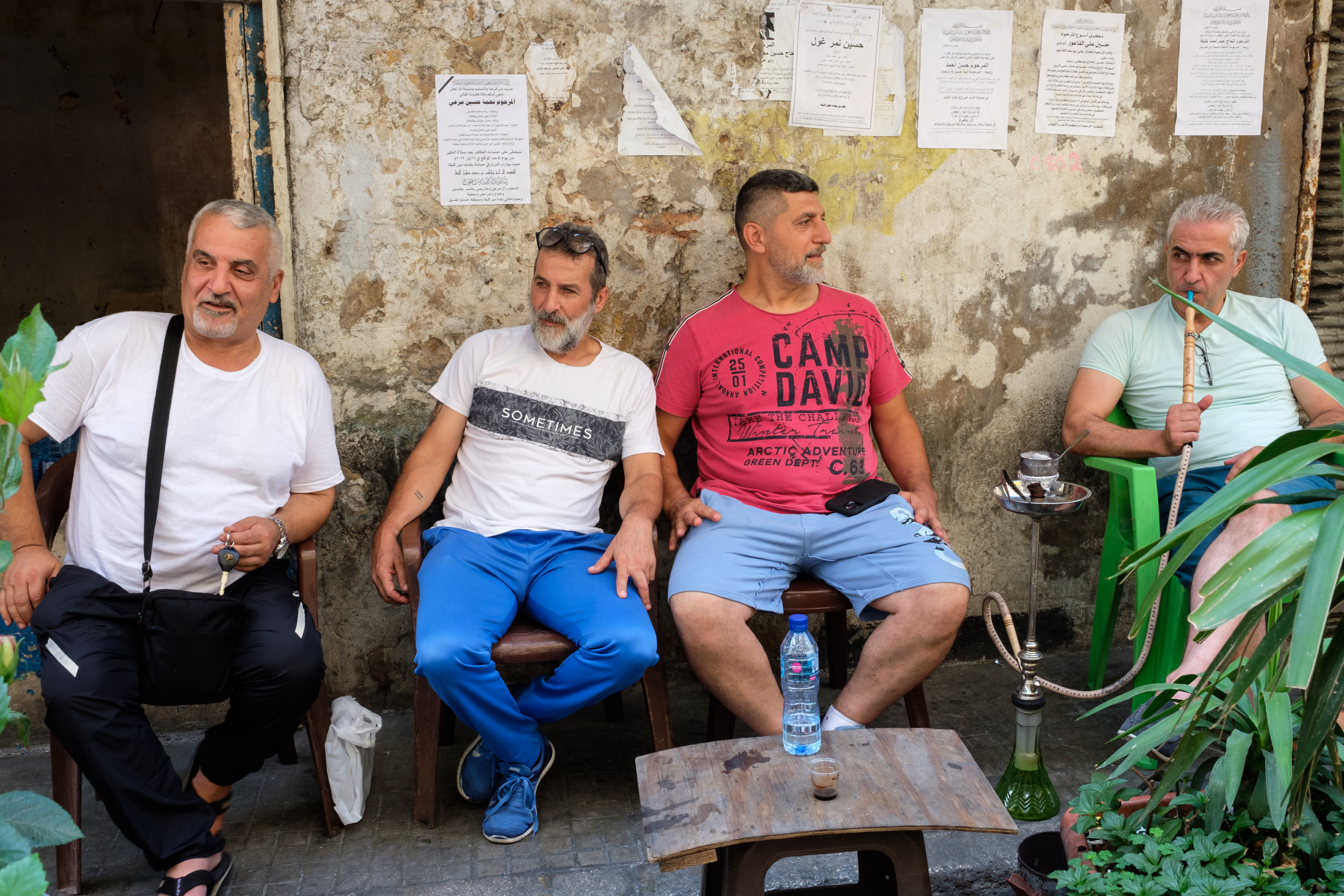 People in Abou Hadi's neighbourhood spend as much time outside as they can in the summer, hoping to catch a breeze