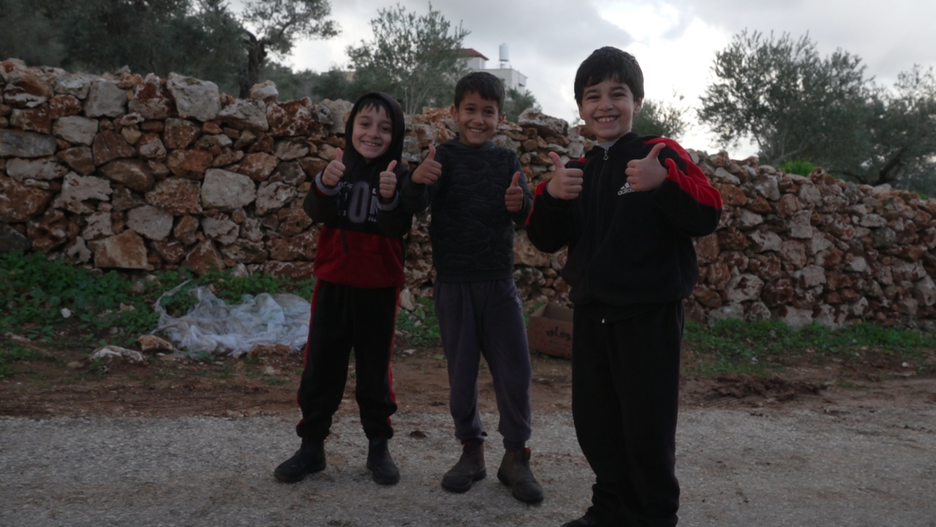The children of al-Sawiya were excited to interact and have their photo taken