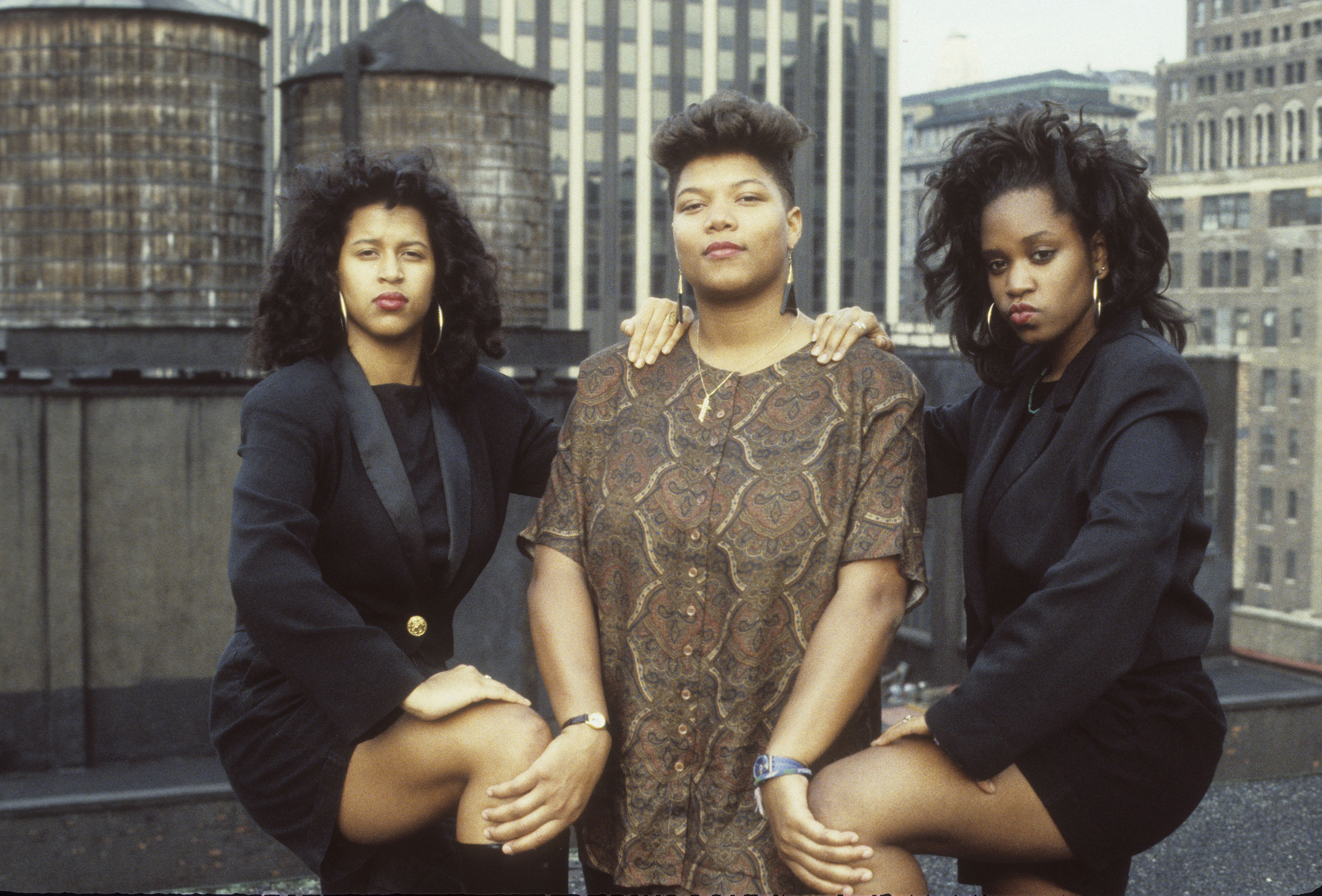 Queen Latifah (Dana Owens) appears in a portrait taken on October 6, 1989, in New York City, the year she released Ladies First which became an anthem for female empowerment