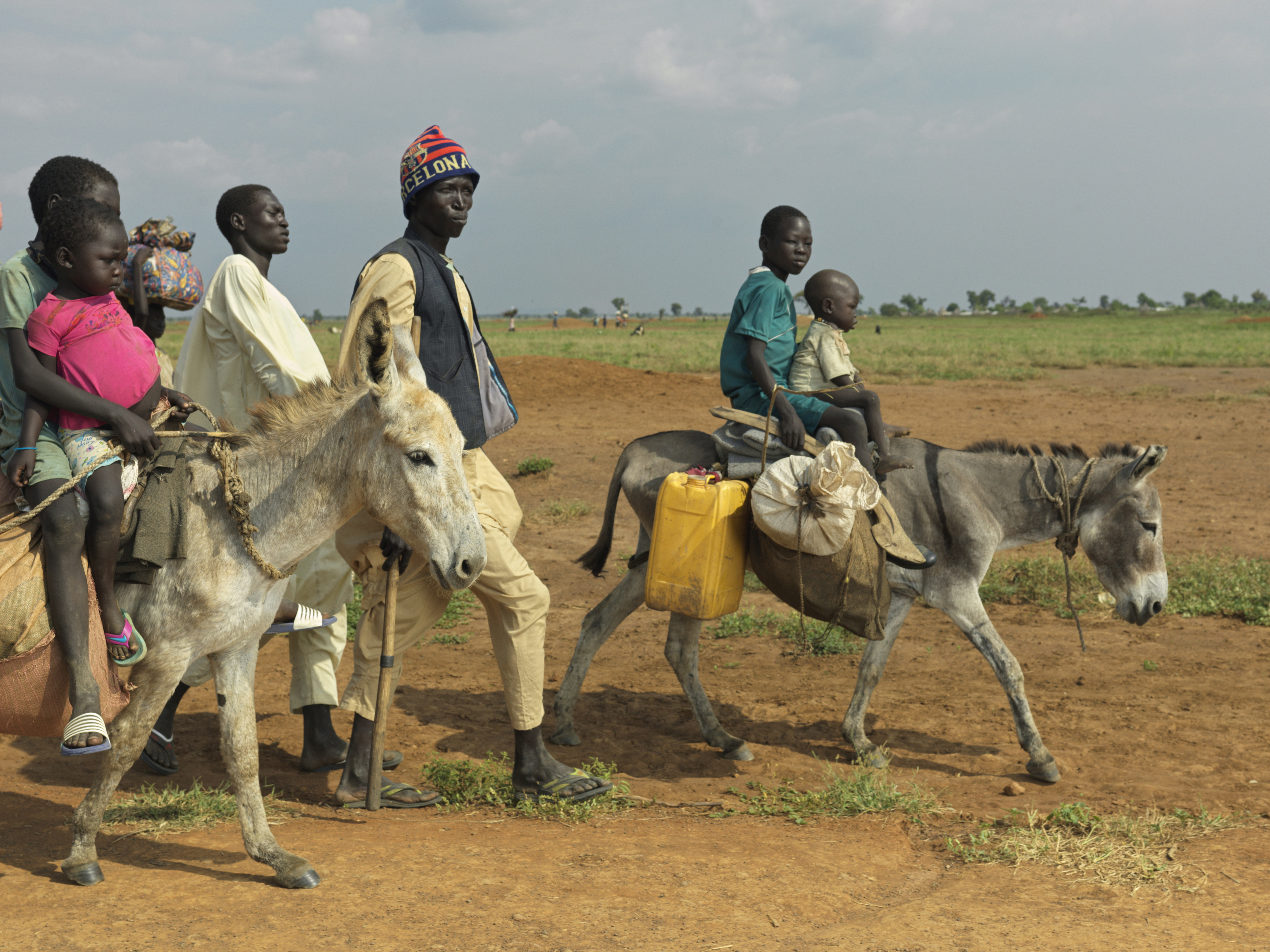 Ibrahim Hassan's family walk with others for six days to reach Maban.